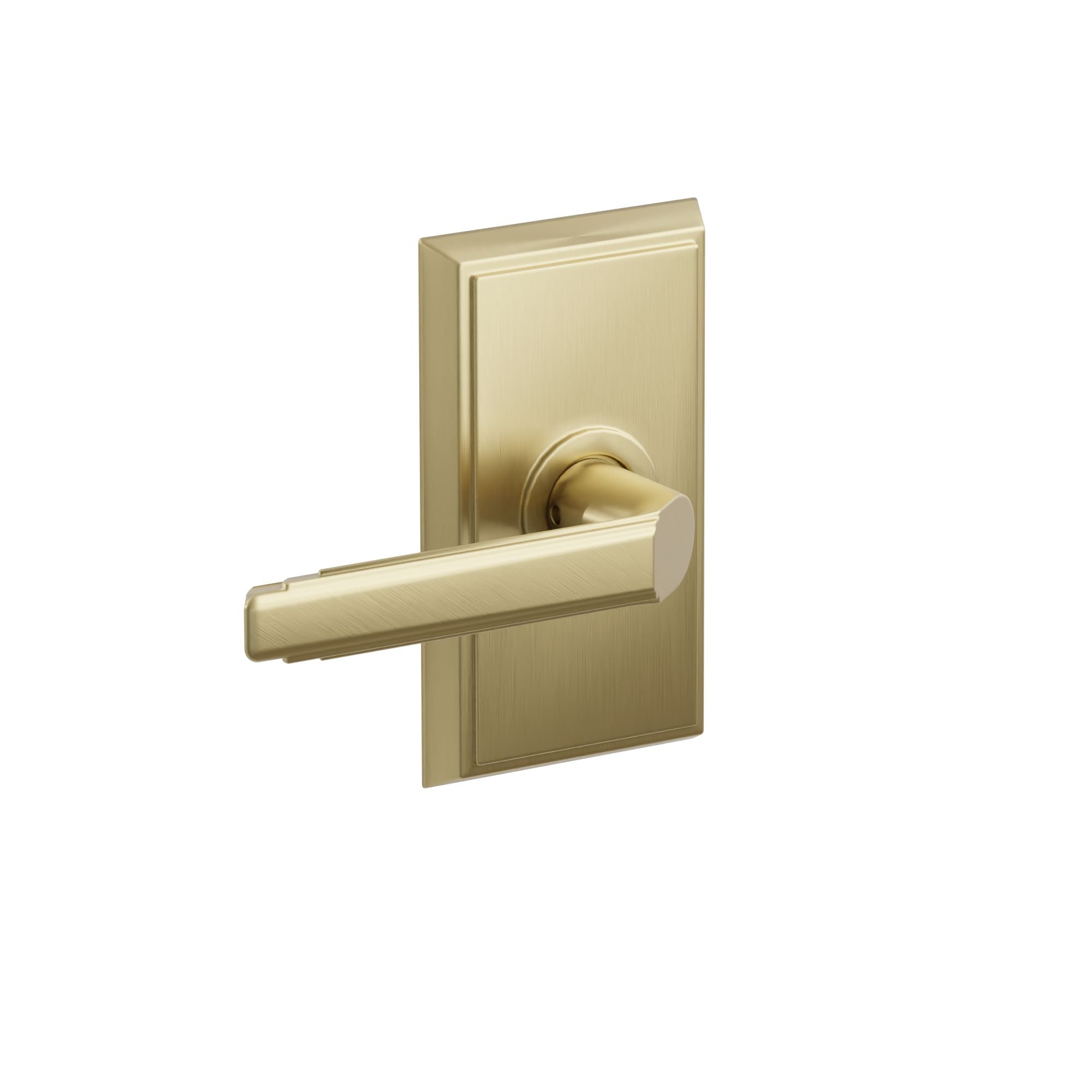 Emtek Concealed Fastener Milano Lever Set with Rectangular Rosette