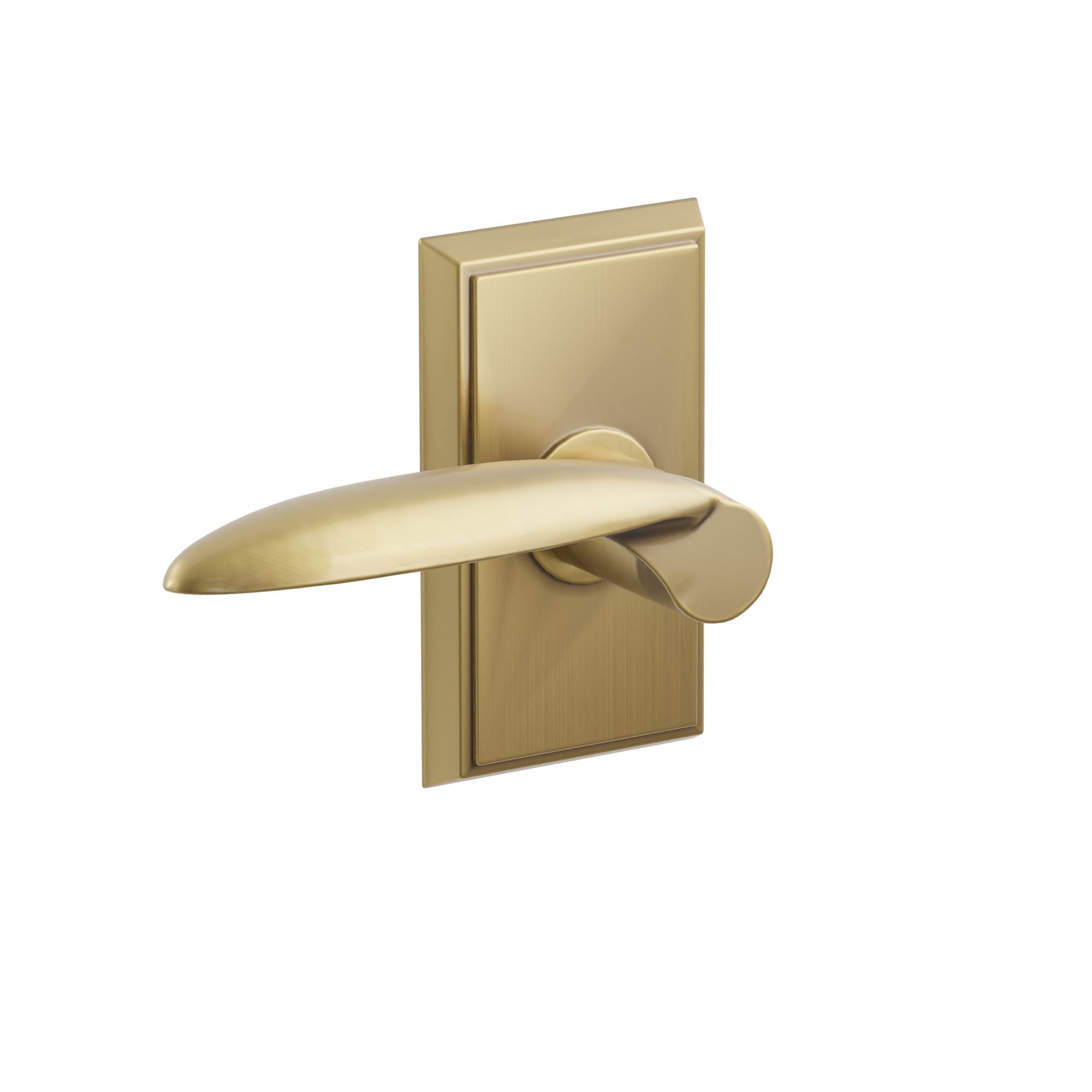 Emtek Concealed Fastener Mercury Lever Set With Rectangular Rosette