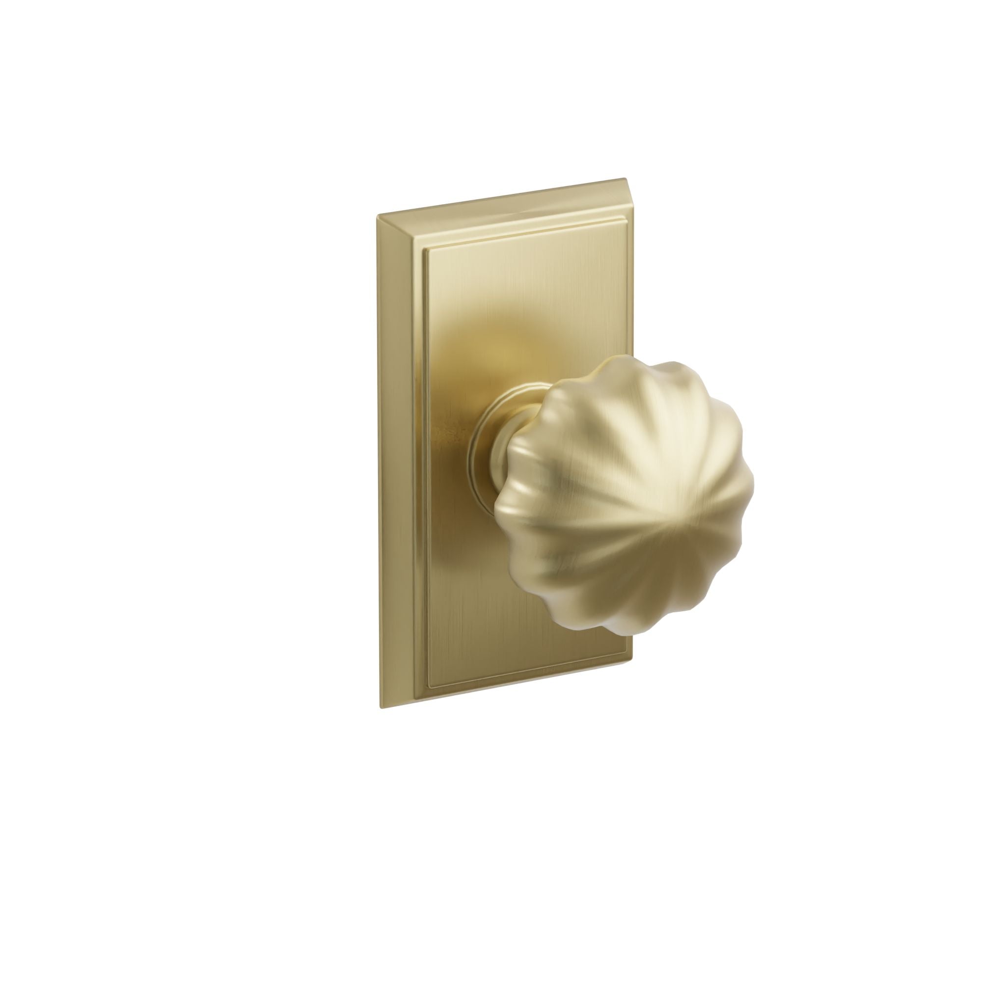 Emtek Melon Knob Set with Rectangular Rosette