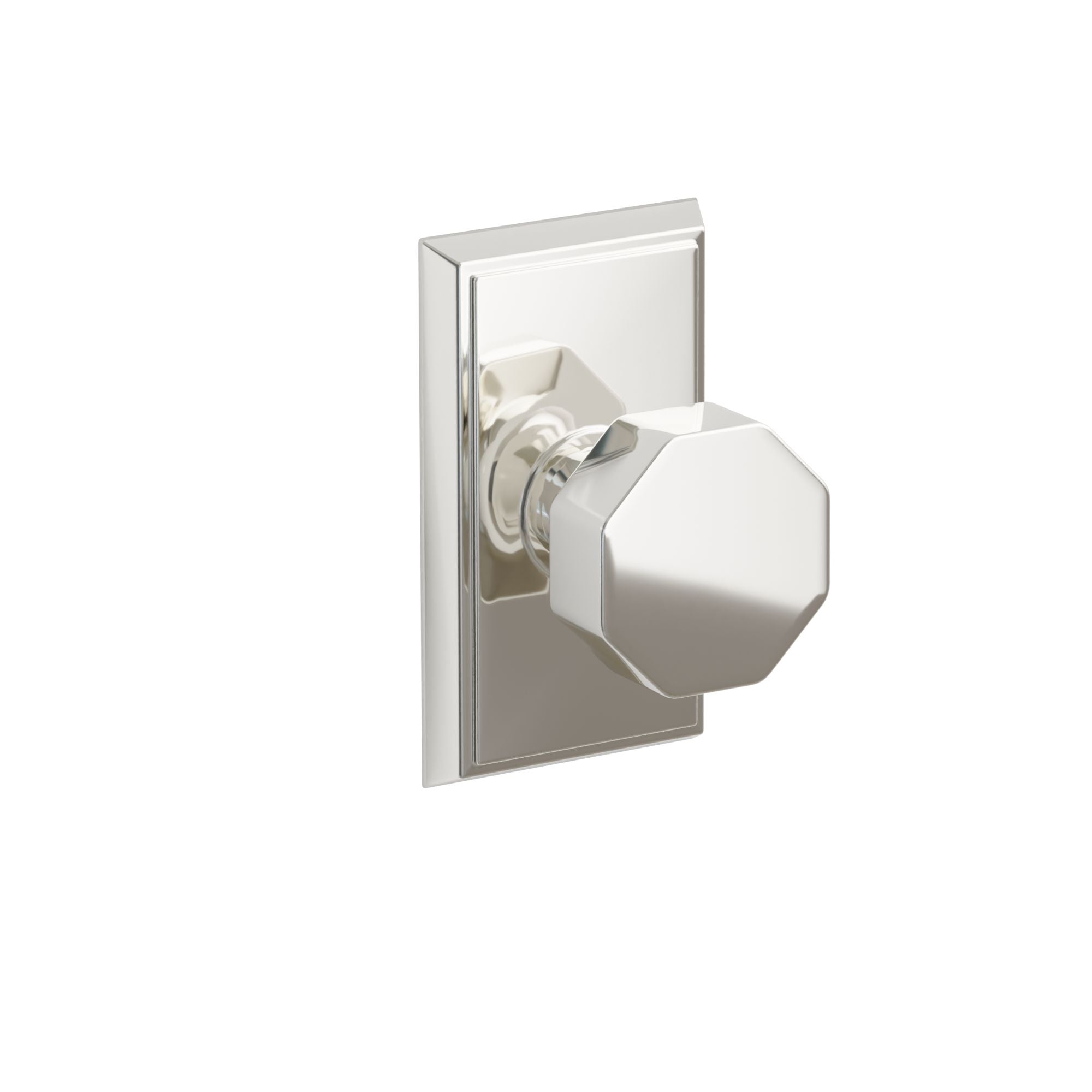 Emtek Octagon Knob Set with Rectangular Rosette