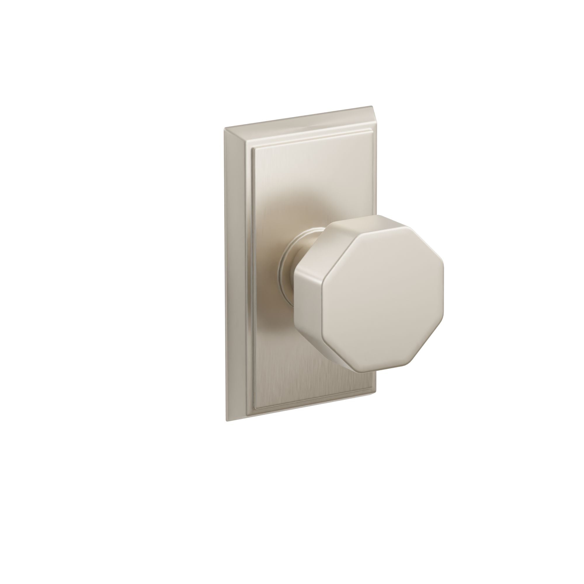 Emtek Concealed Fastener Octagon Knob Set With Rectangular Rosette