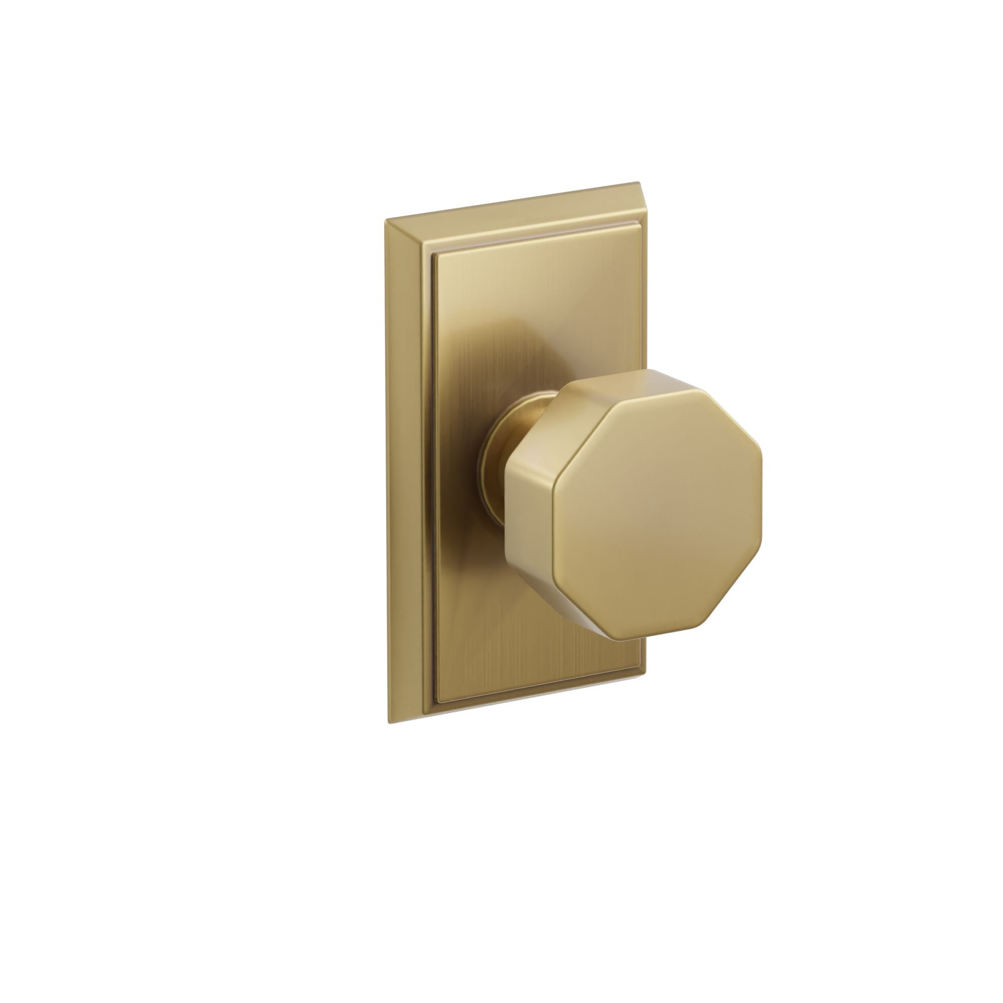 Emtek Concealed Fastener Octagon Knob Set With Rectangular Rosette