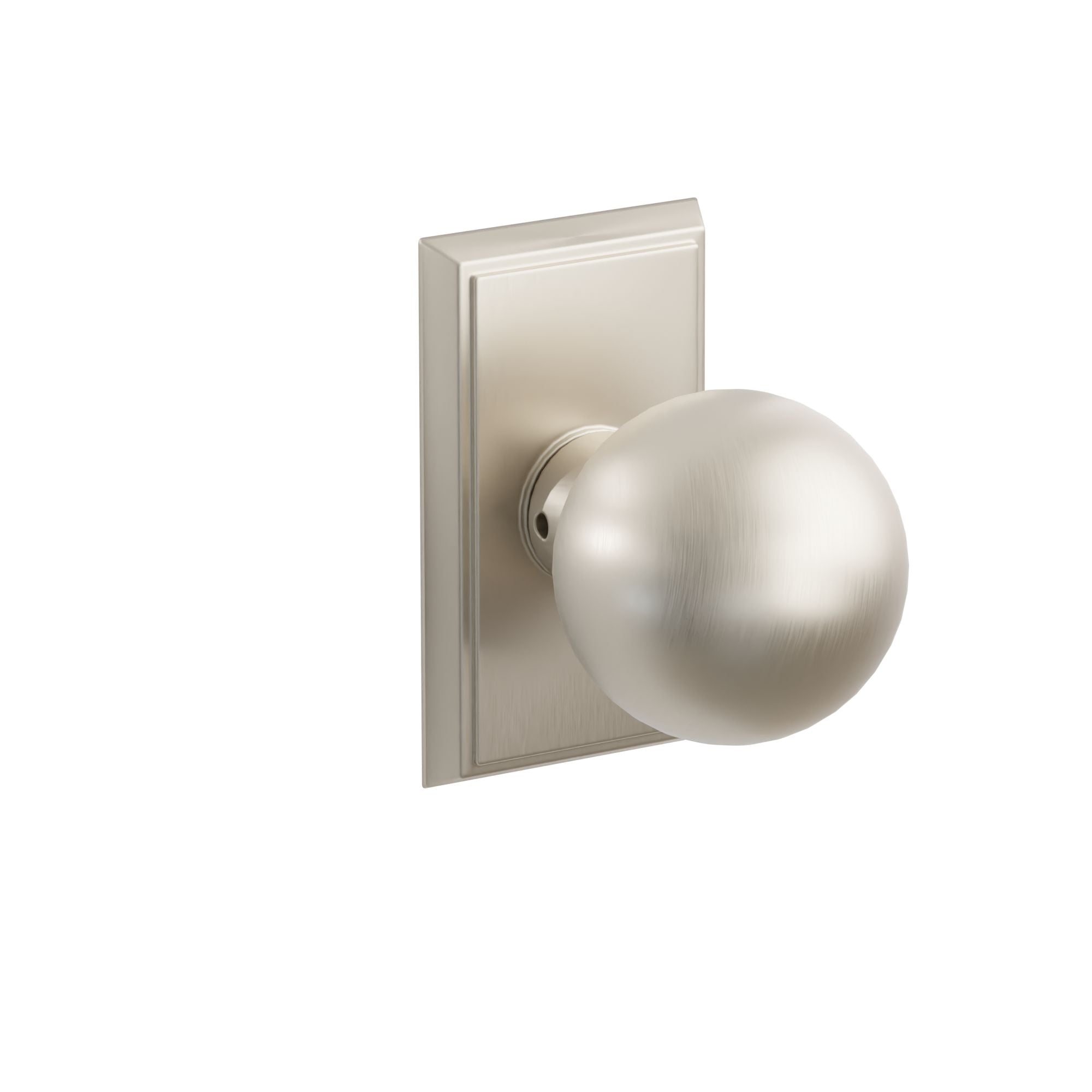 Emtek Orb Knob Set with Rectangular Rosette