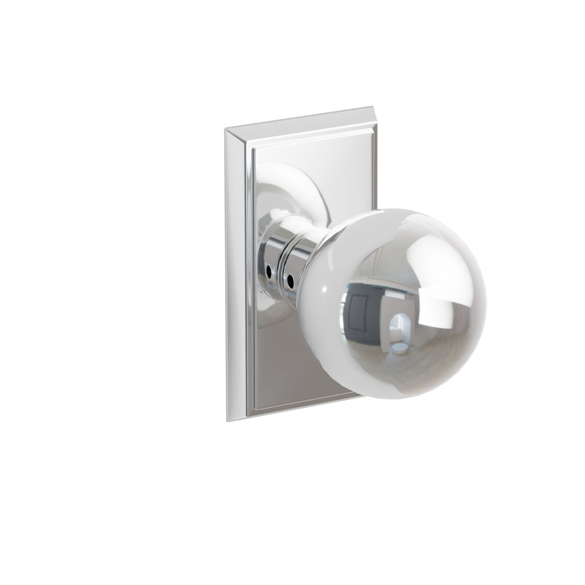 Emtek Orb Knob Set with Rectangular Rosette