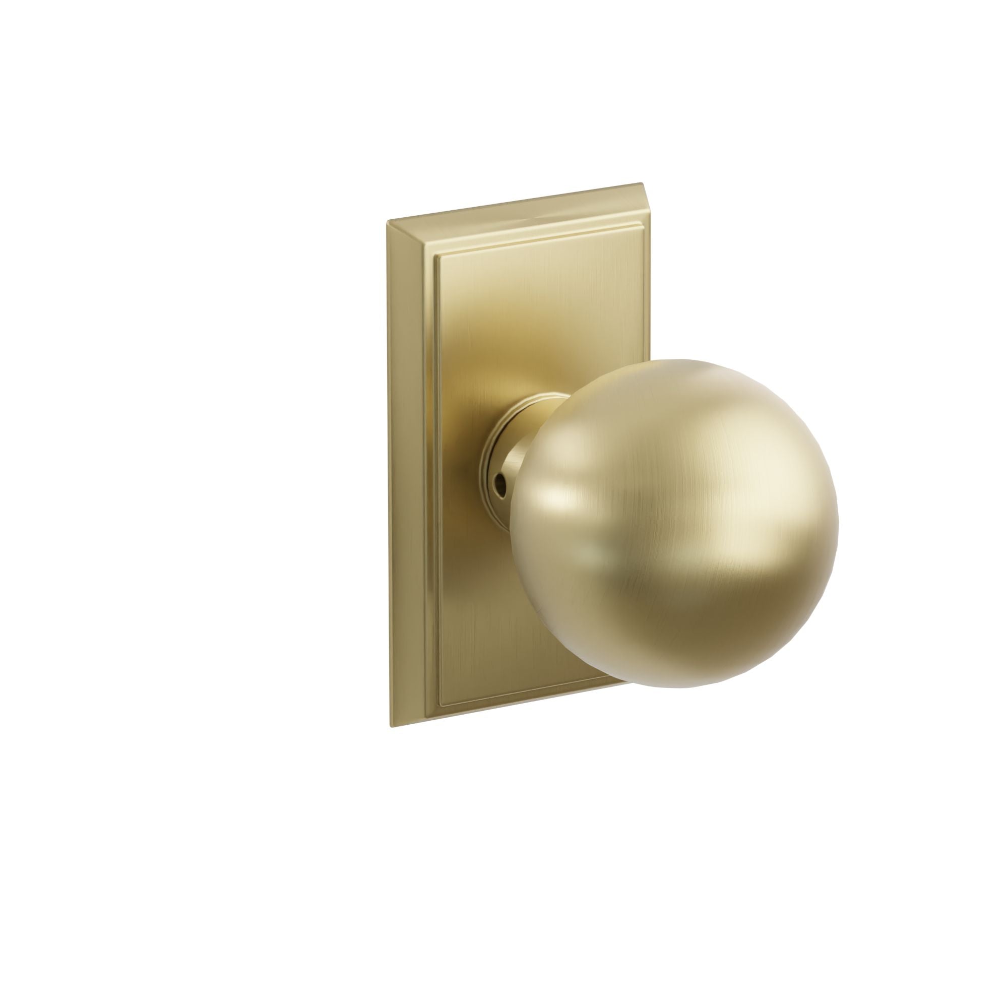 Emtek Orb Knob Set with Rectangular Rosette