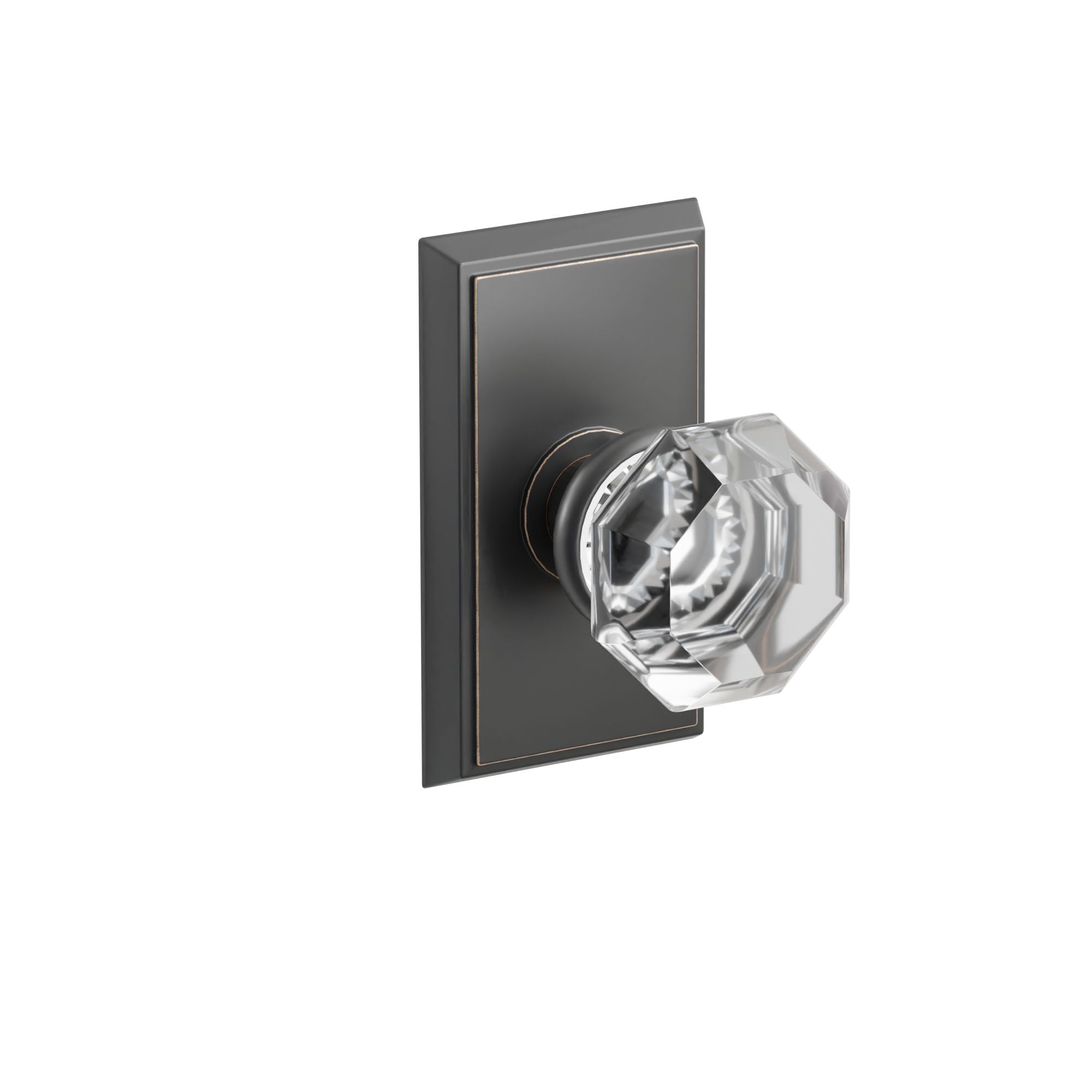 Emtek Concealed Fastener Old Town Knob Set With Rectangular Rosette