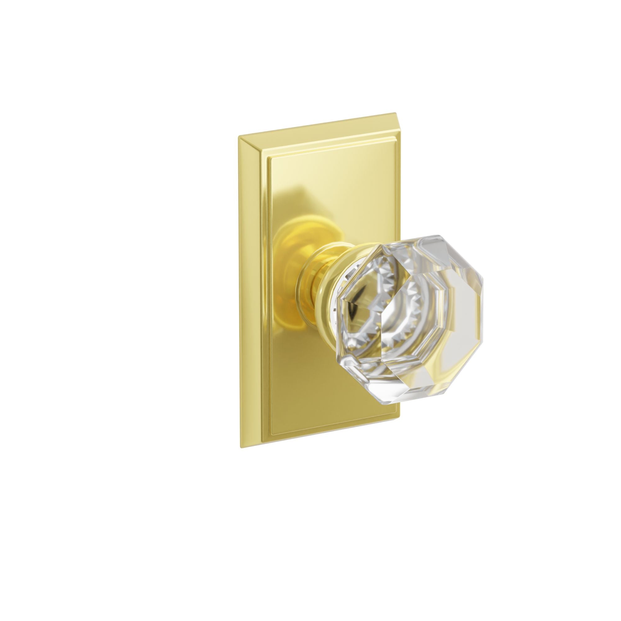 Emtek Old Town Knob Set with Rectangular Rosette