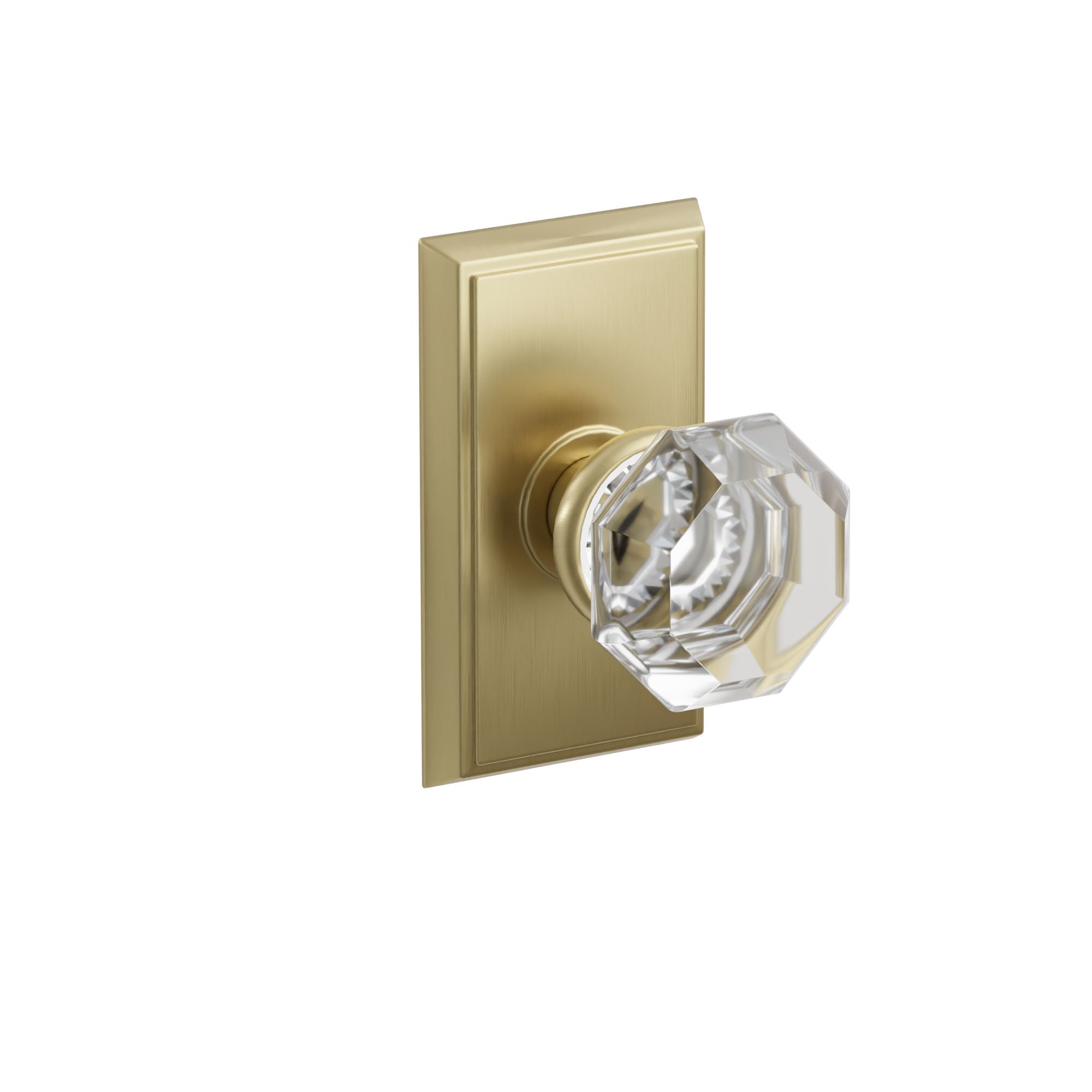 Emtek Concealed Fastener Old Town Knob Set With Rectangular Rosette