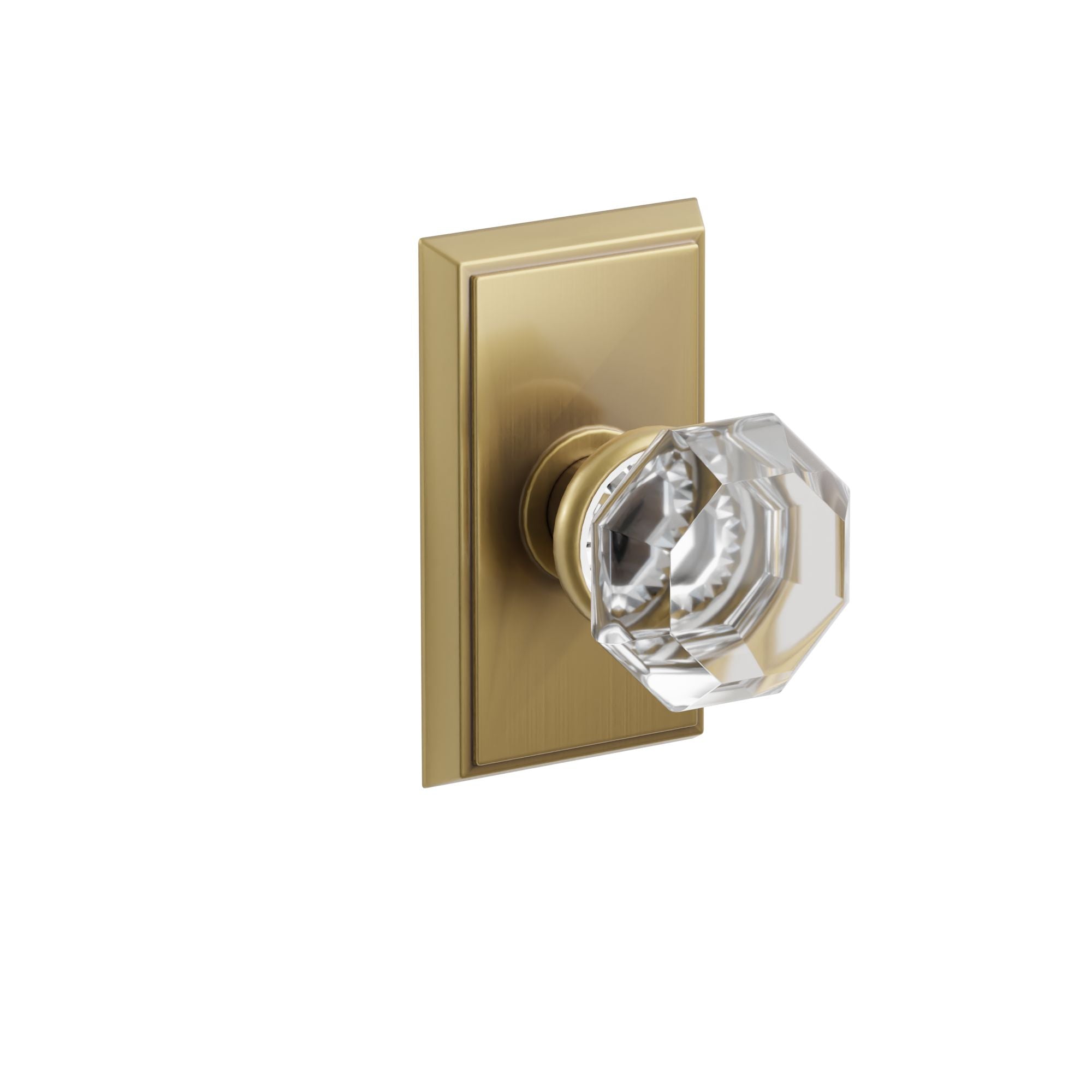 Emtek Concealed Fastener Old Town Knob Set With Rectangular Rosette