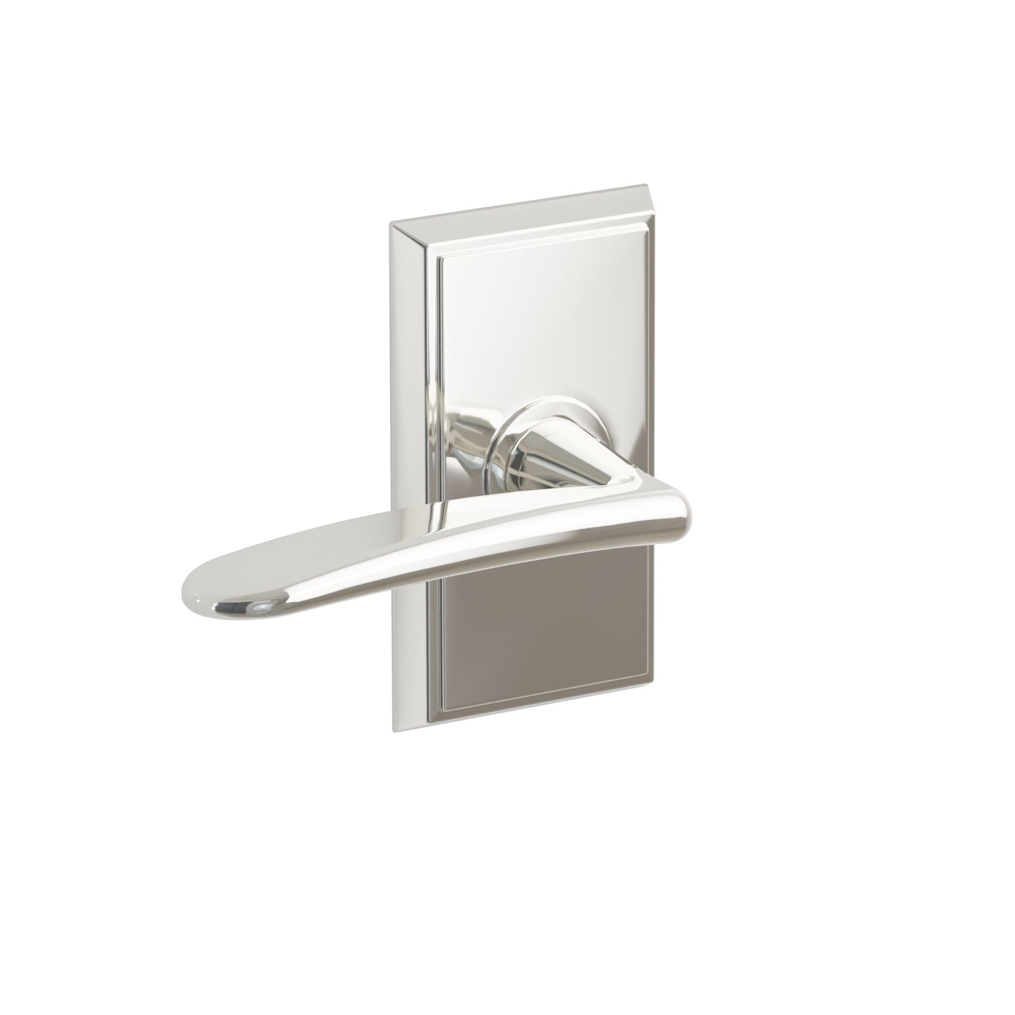 Emtek Concealed Fastener Poseidon Lever Set With Rectangular Rosette