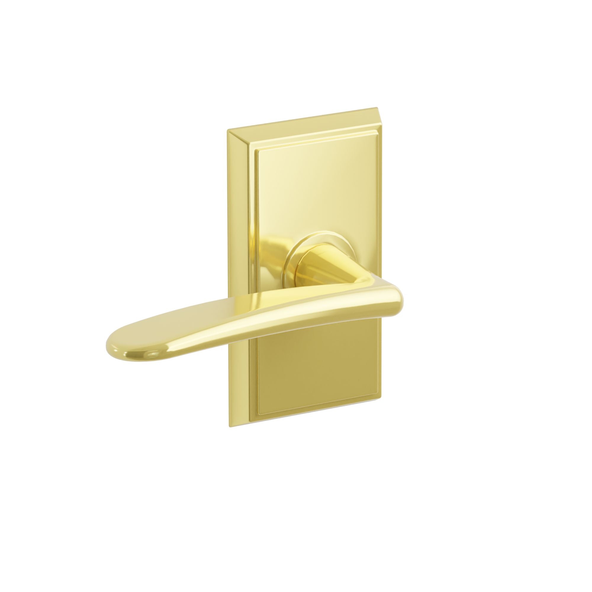 Emtek Poseidon Lever Set with Rectangular Rosette