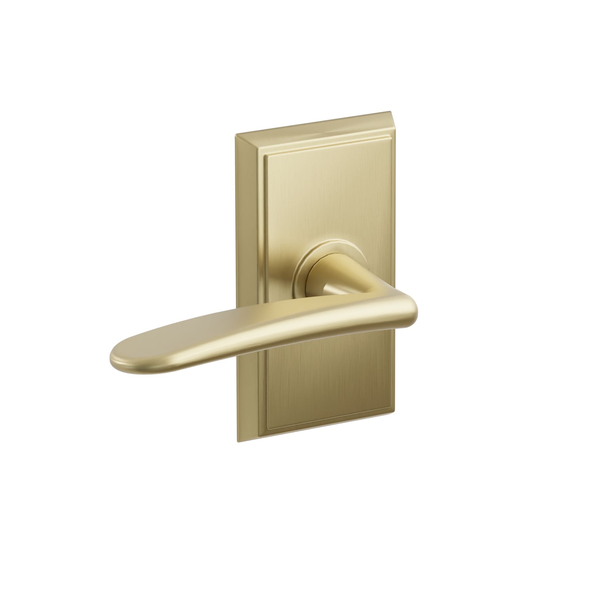 Emtek Poseidon Lever Set with Rectangular Rosette