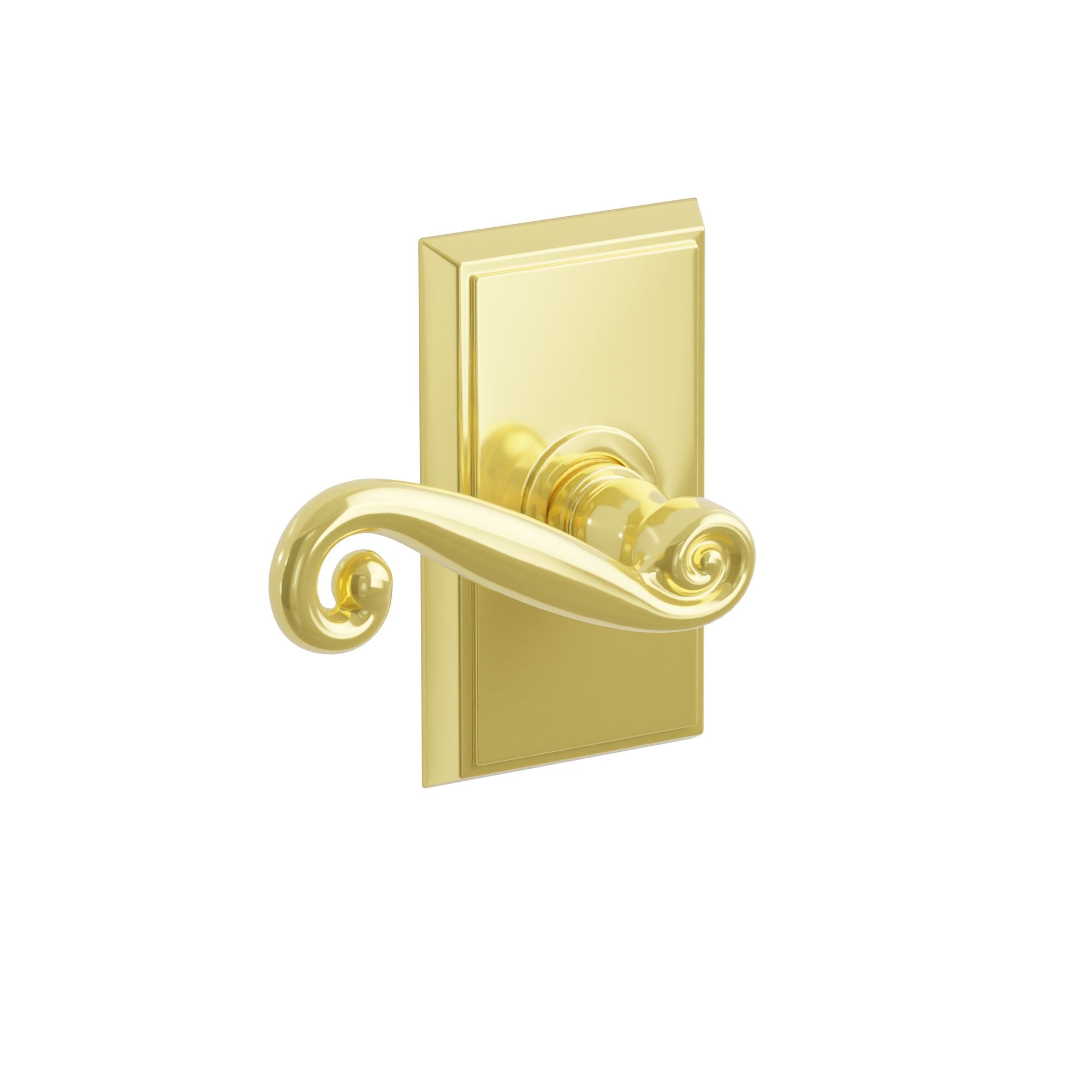 Emtek Concealed Fastener Rustic Lever Set with Rectangular Rosette