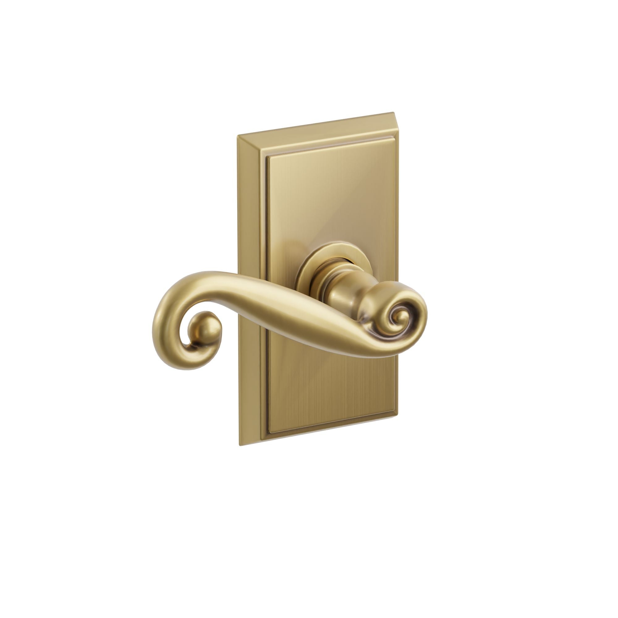 Emtek Concealed Fastener Rustic Lever Set with Rectangular Rosette