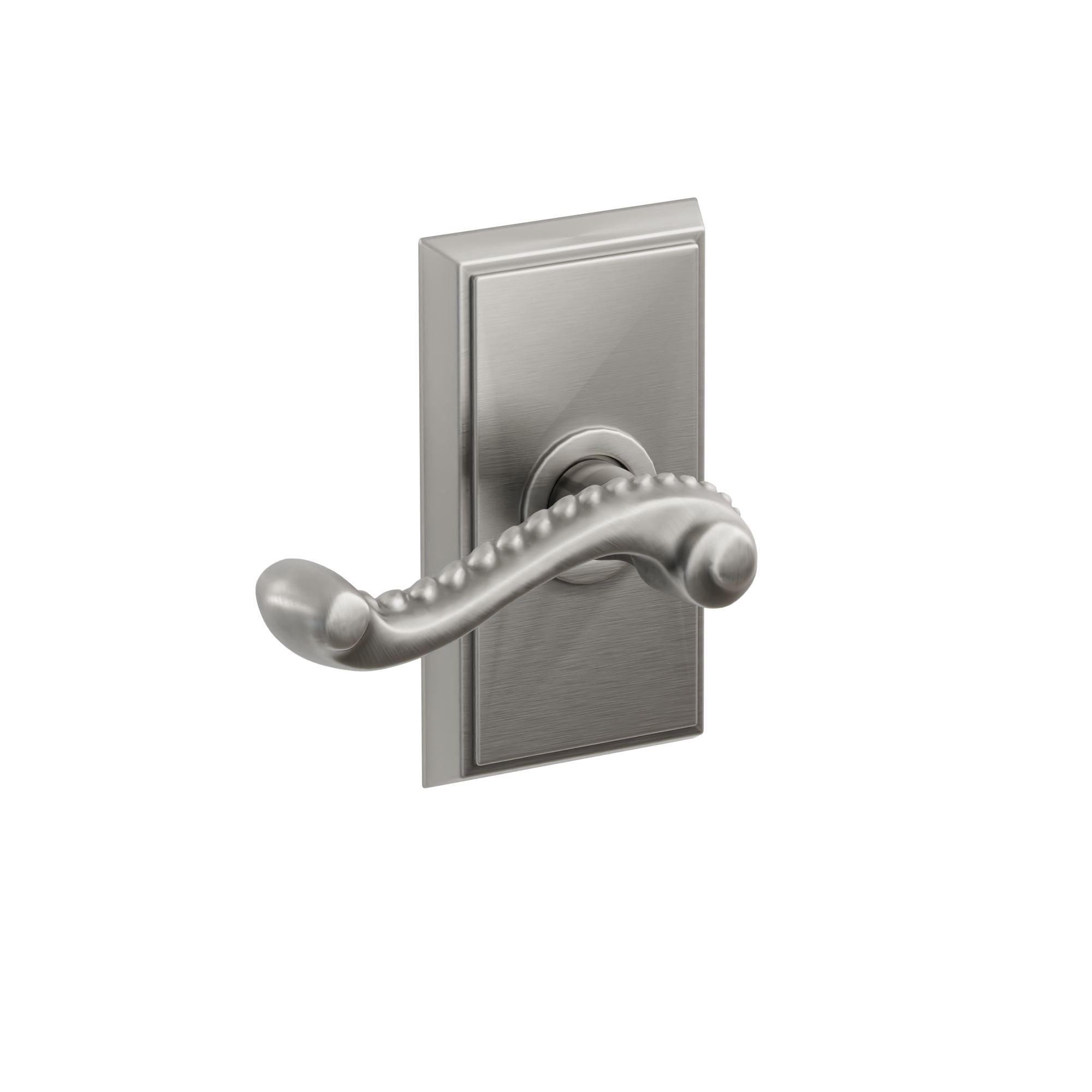 Emtek Concealed Fastener Rope Lever Set with Rectangular Rosette