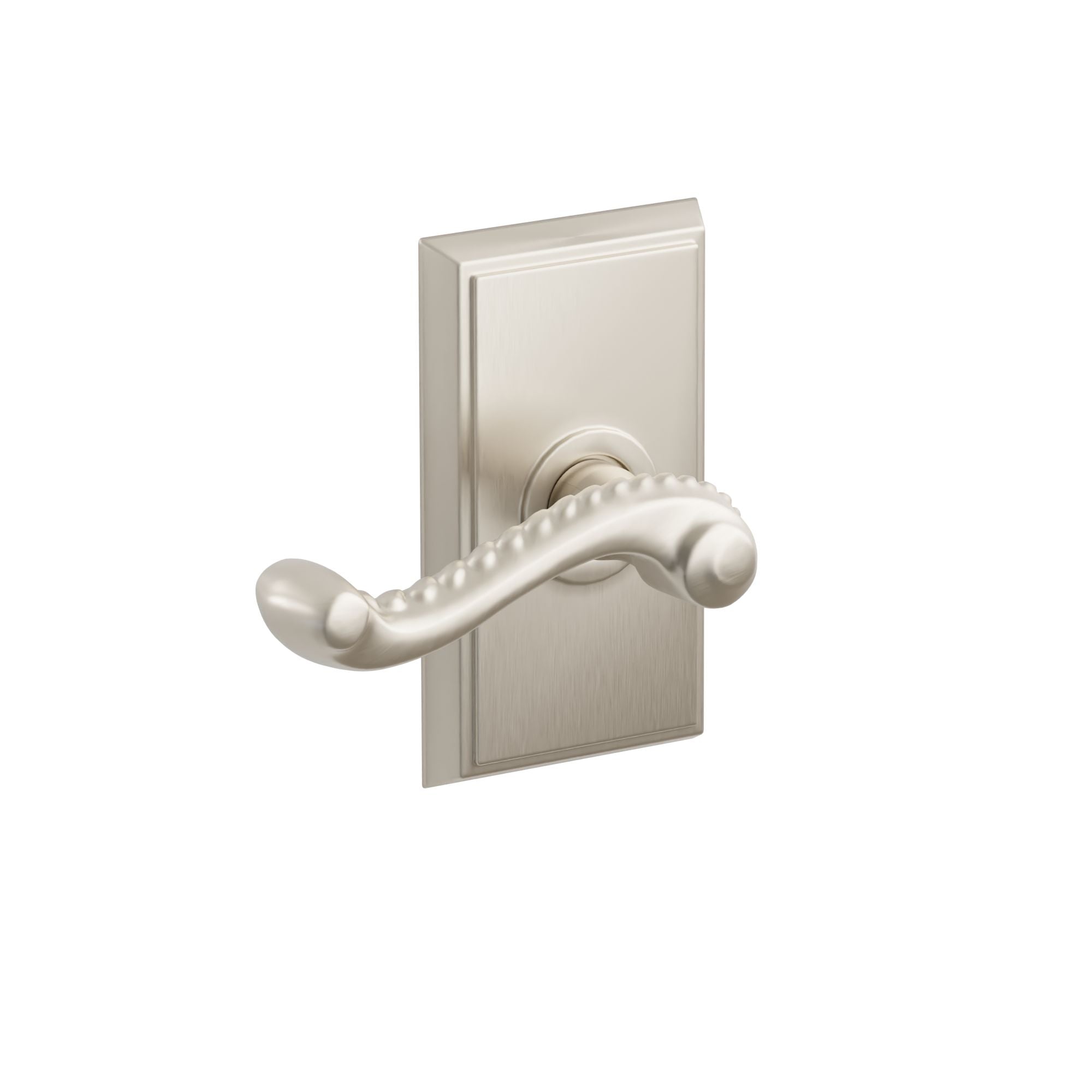 Emtek Concealed Fastener Rope Lever Set with Rectangular Rosette