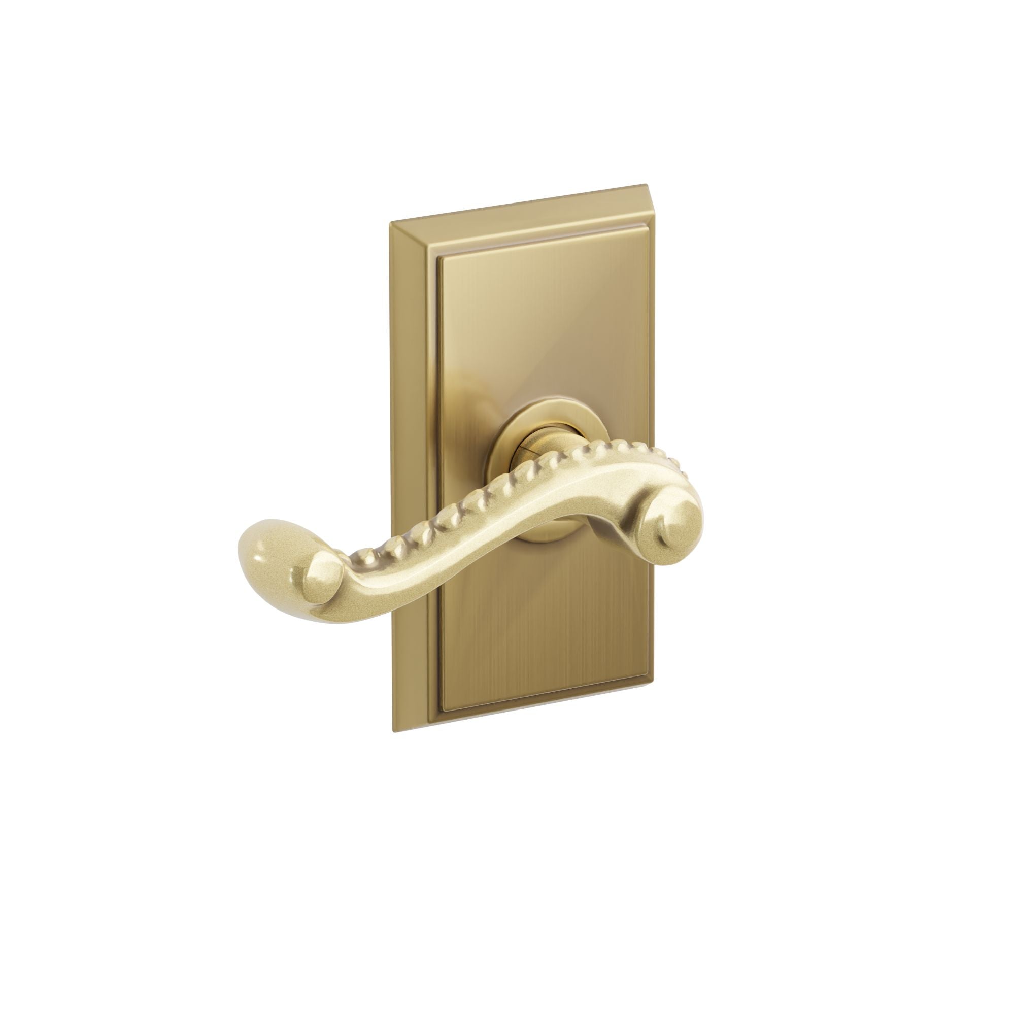 Emtek Rope Lever Set with Rectangular Rosette