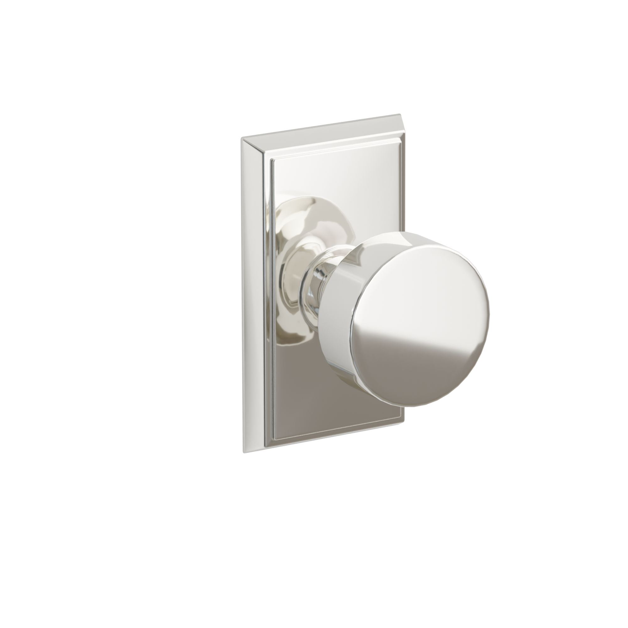 Emtek Concealed Fastener Round Knob Set With Rectangular Rosette