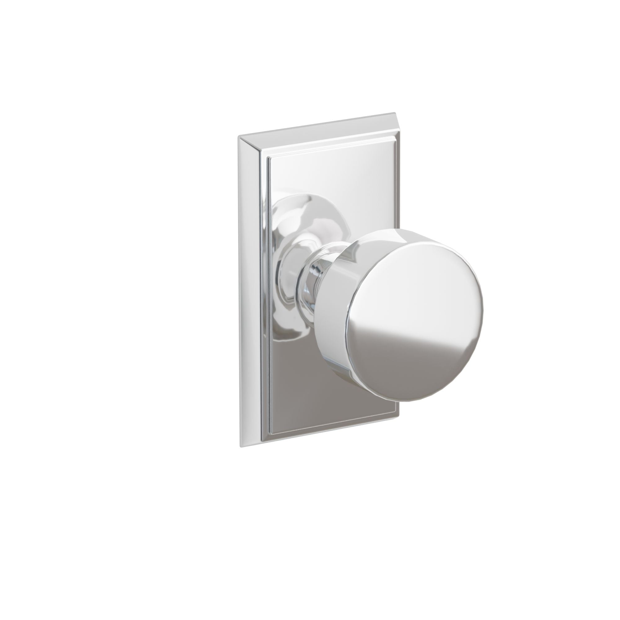Emtek Concealed Fastener Round Knob Set With Rectangular Rosette