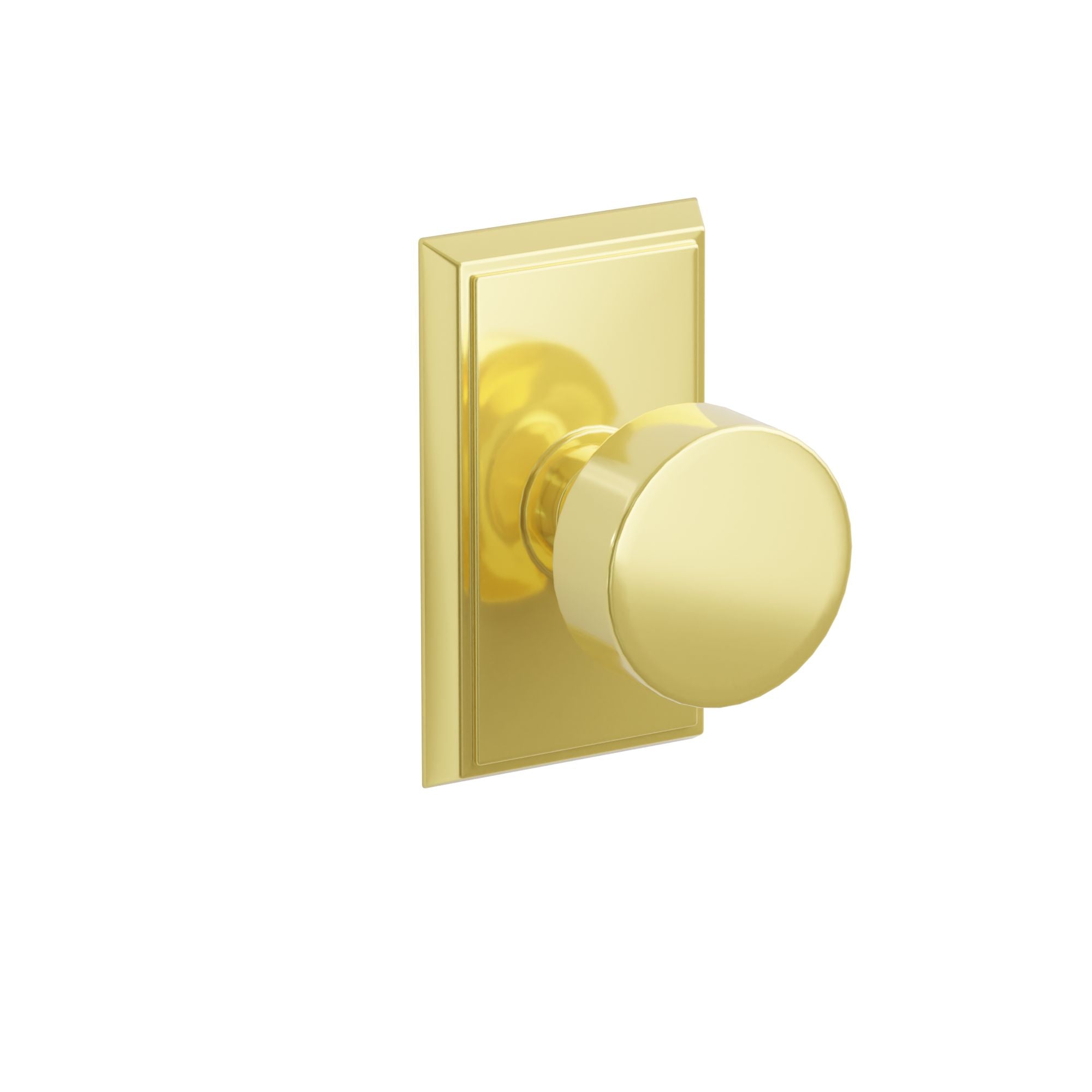 Emtek Round Knob Set with Rectangular Rosette