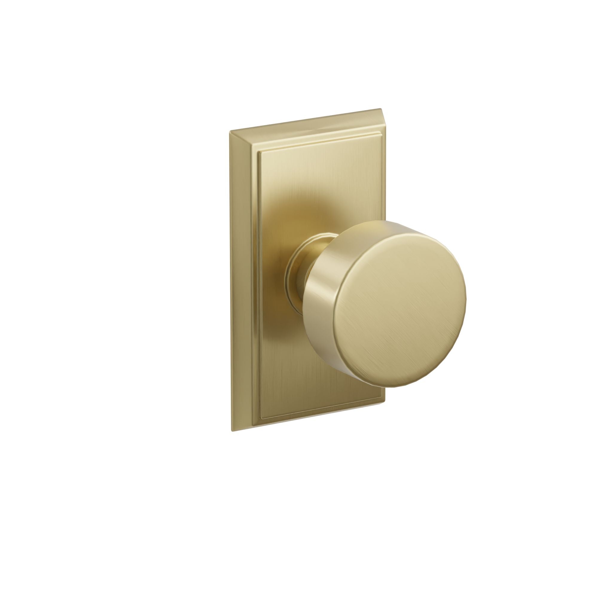 Emtek Concealed Fastener Round Knob Set With Rectangular Rosette