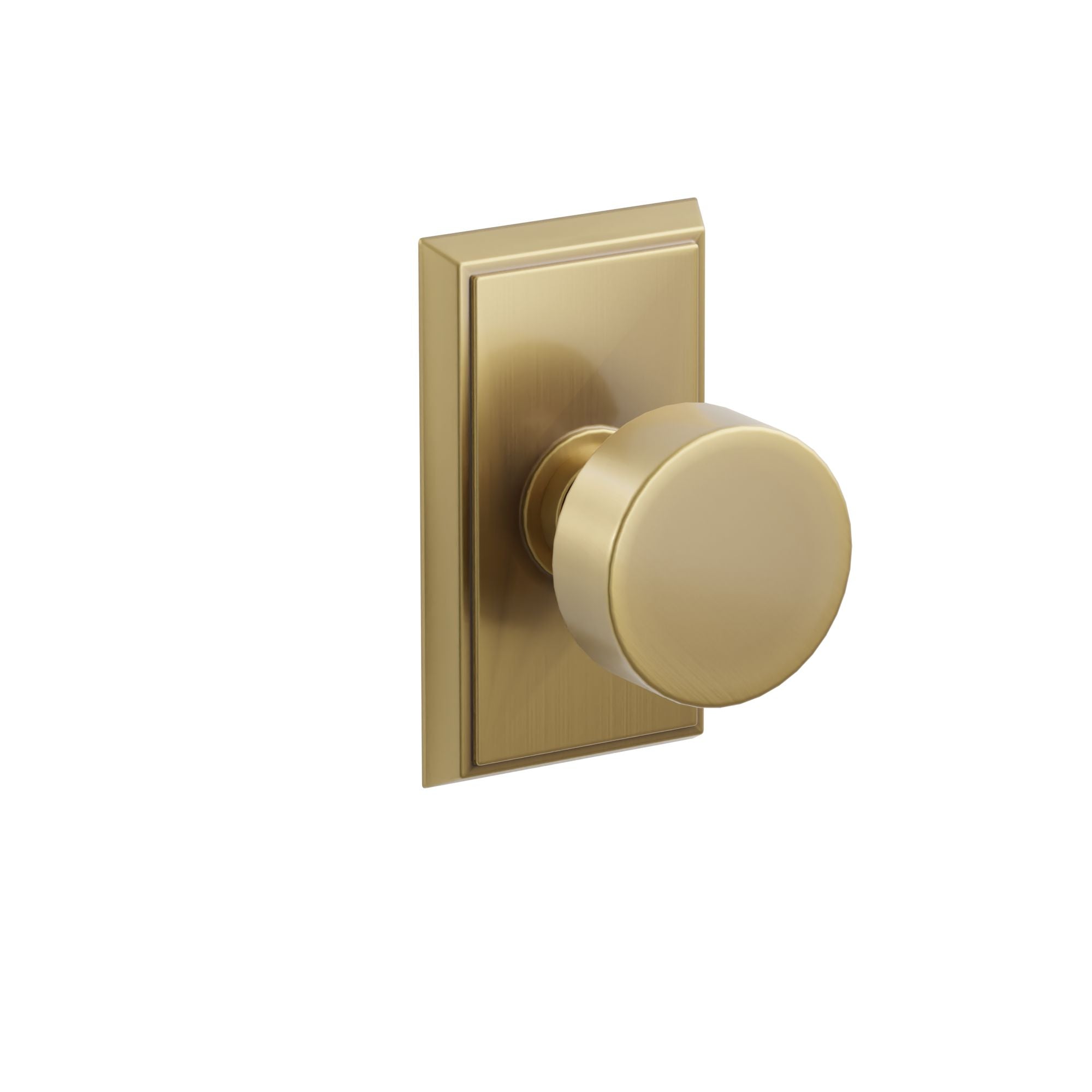 Emtek Concealed Fastener Round Knob Set With Rectangular Rosette