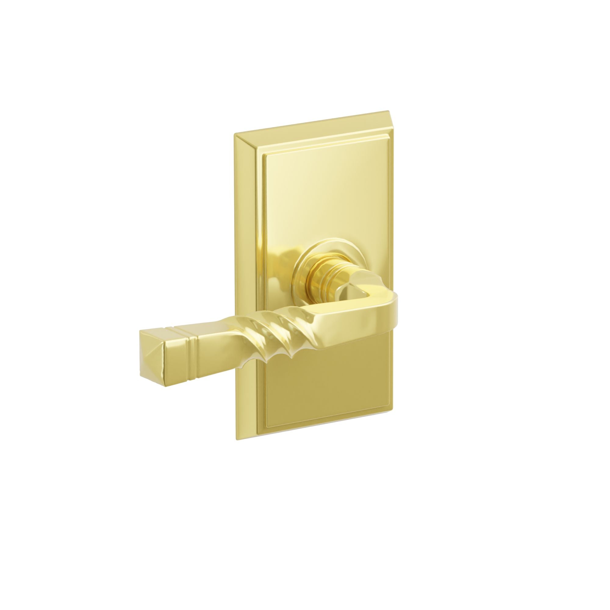 Emtek Concealed Fastener Santa Fe Lever Set With Rectangular Rosette