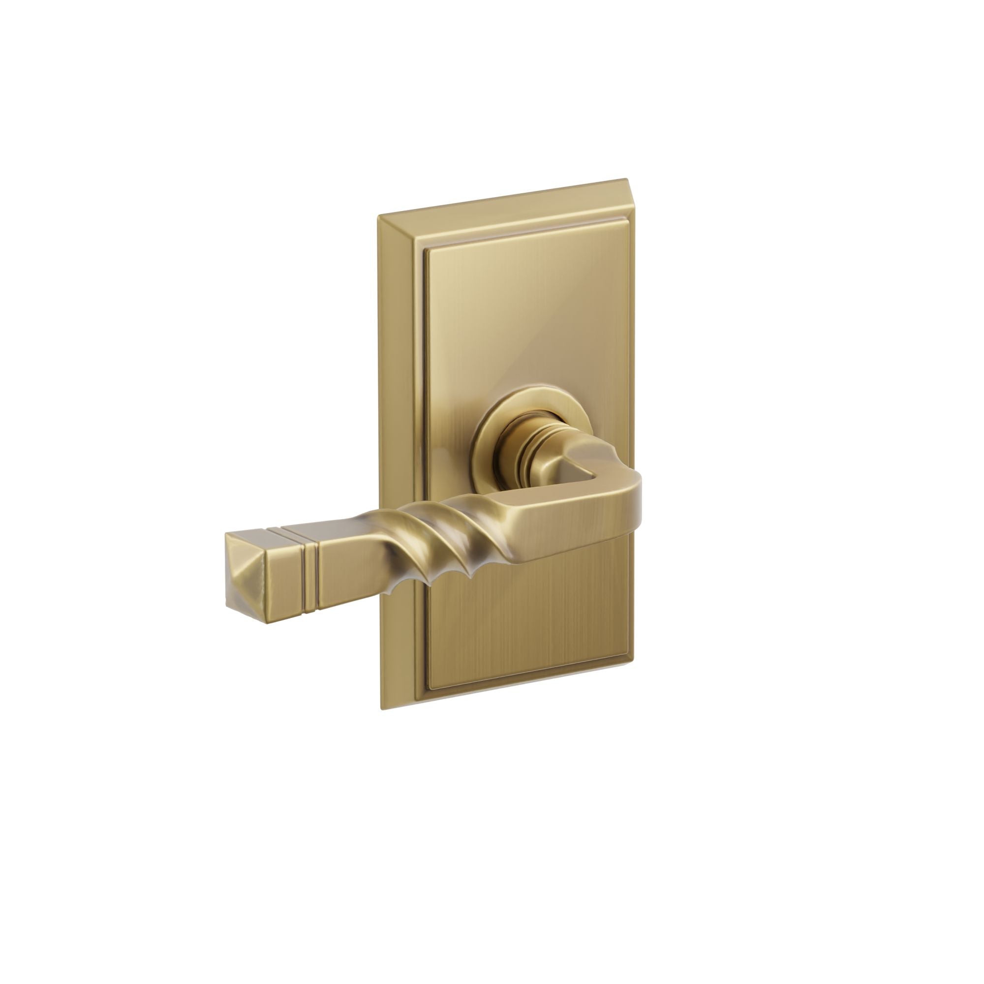 Emtek Concealed Fastener Santa Fe Lever Set With Rectangular Rosette