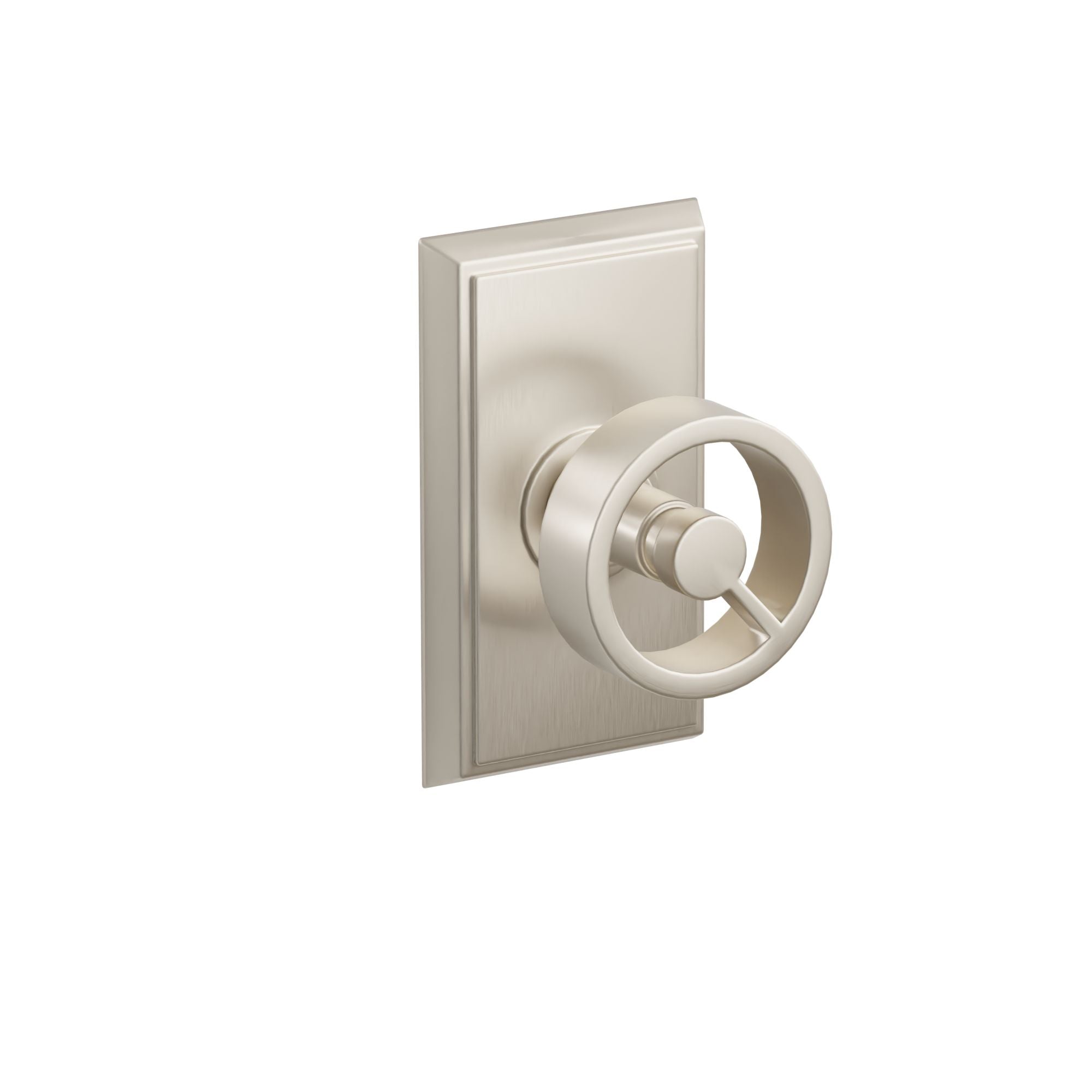 Emtek Concealed Fastener Spoke Knob Set With Rectangular Rosette