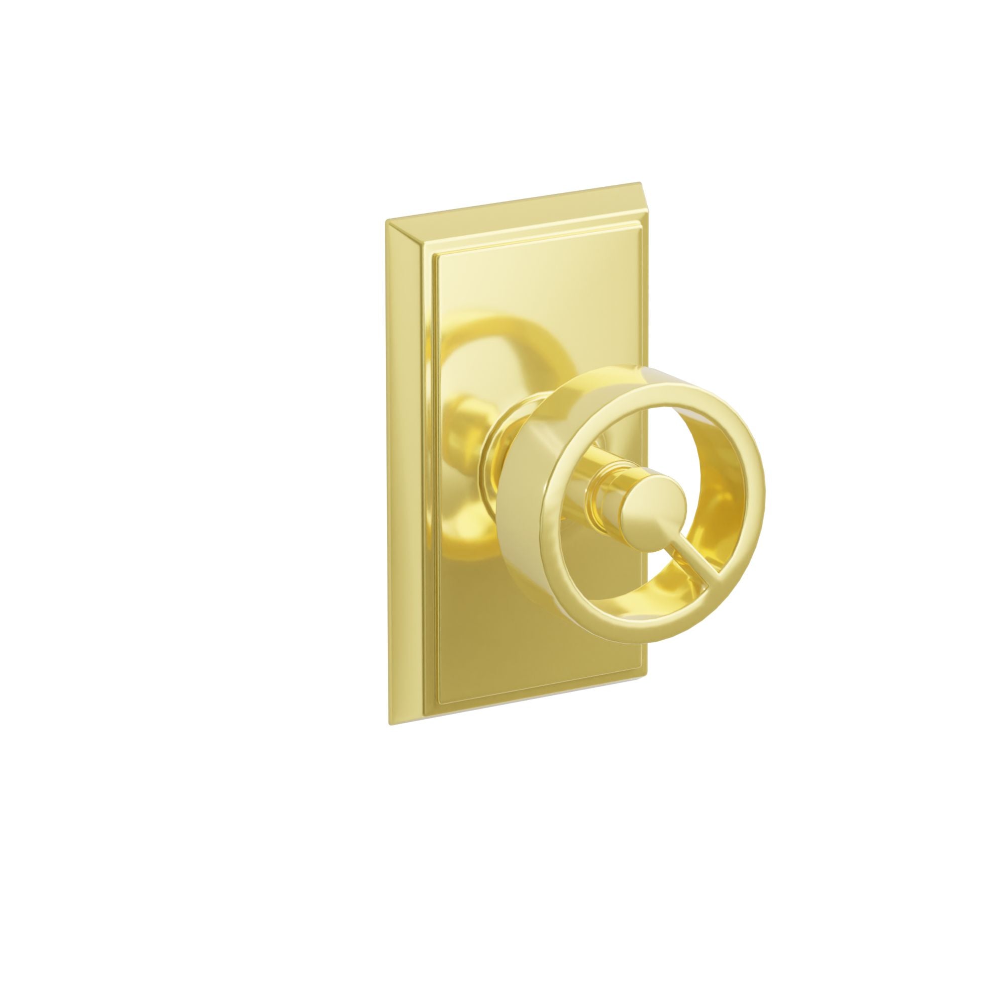 Emtek Concealed Fastener Spoke Knob Set With Rectangular Rosette