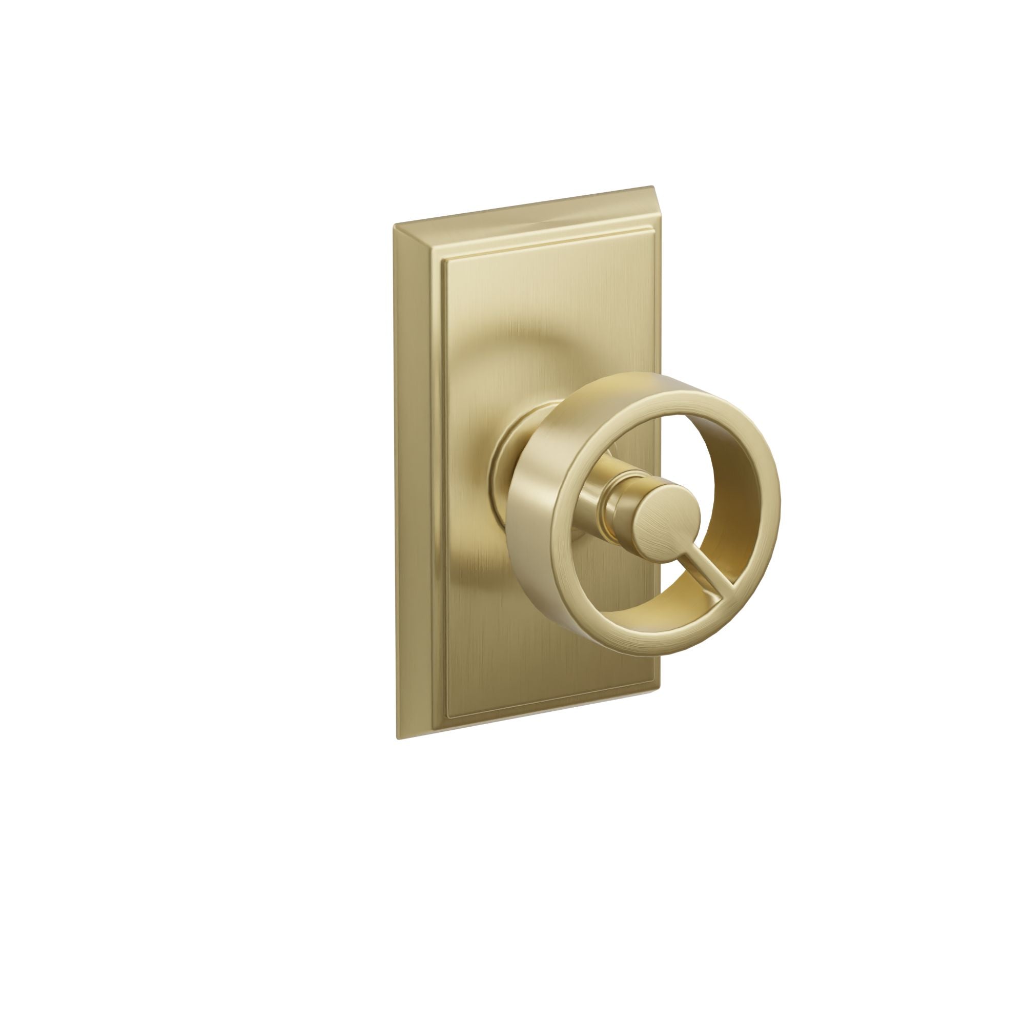 Emtek Concealed Fastener Spoke Knob Set With Rectangular Rosette