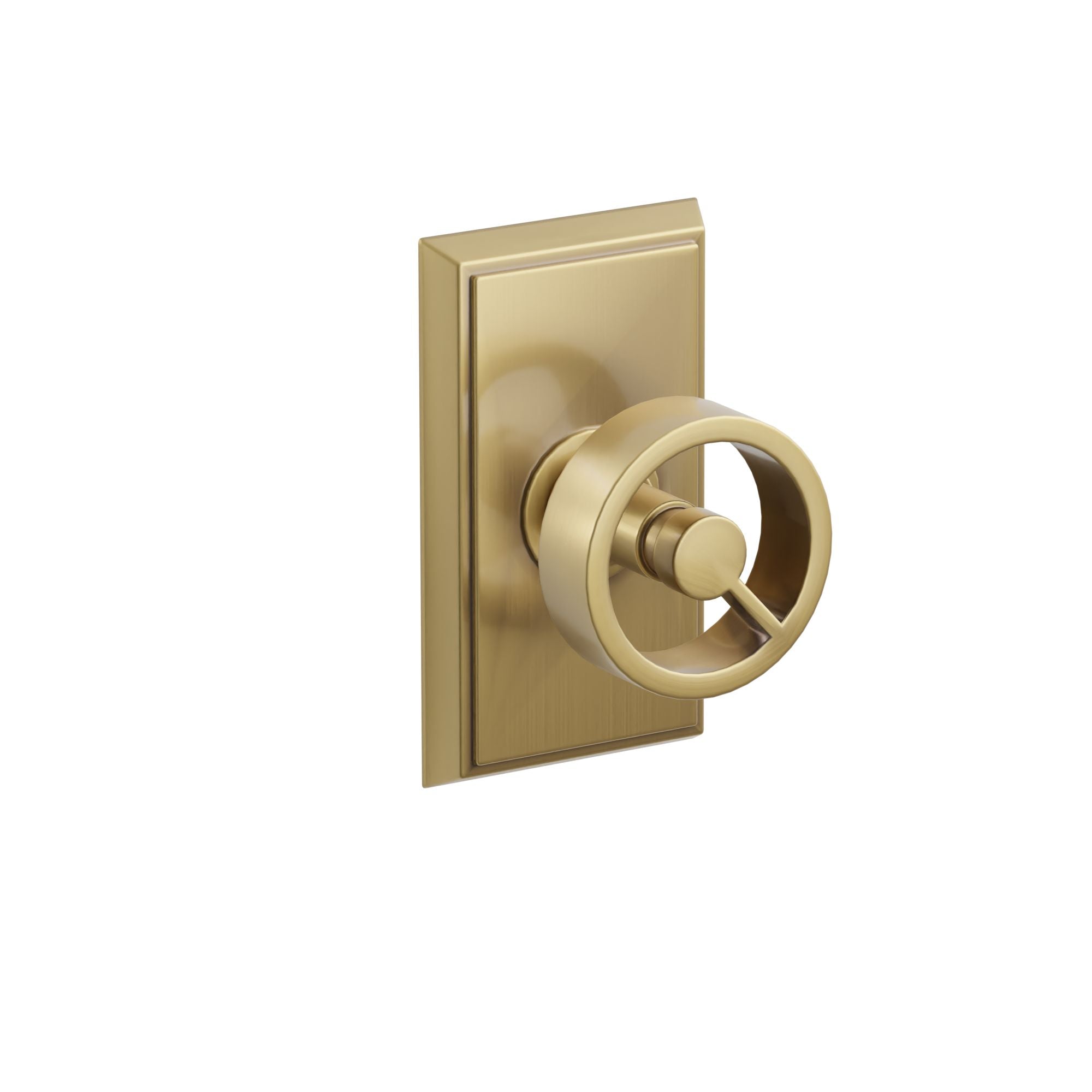 Emtek Concealed Fastener Spoke Knob Set With Rectangular Rosette