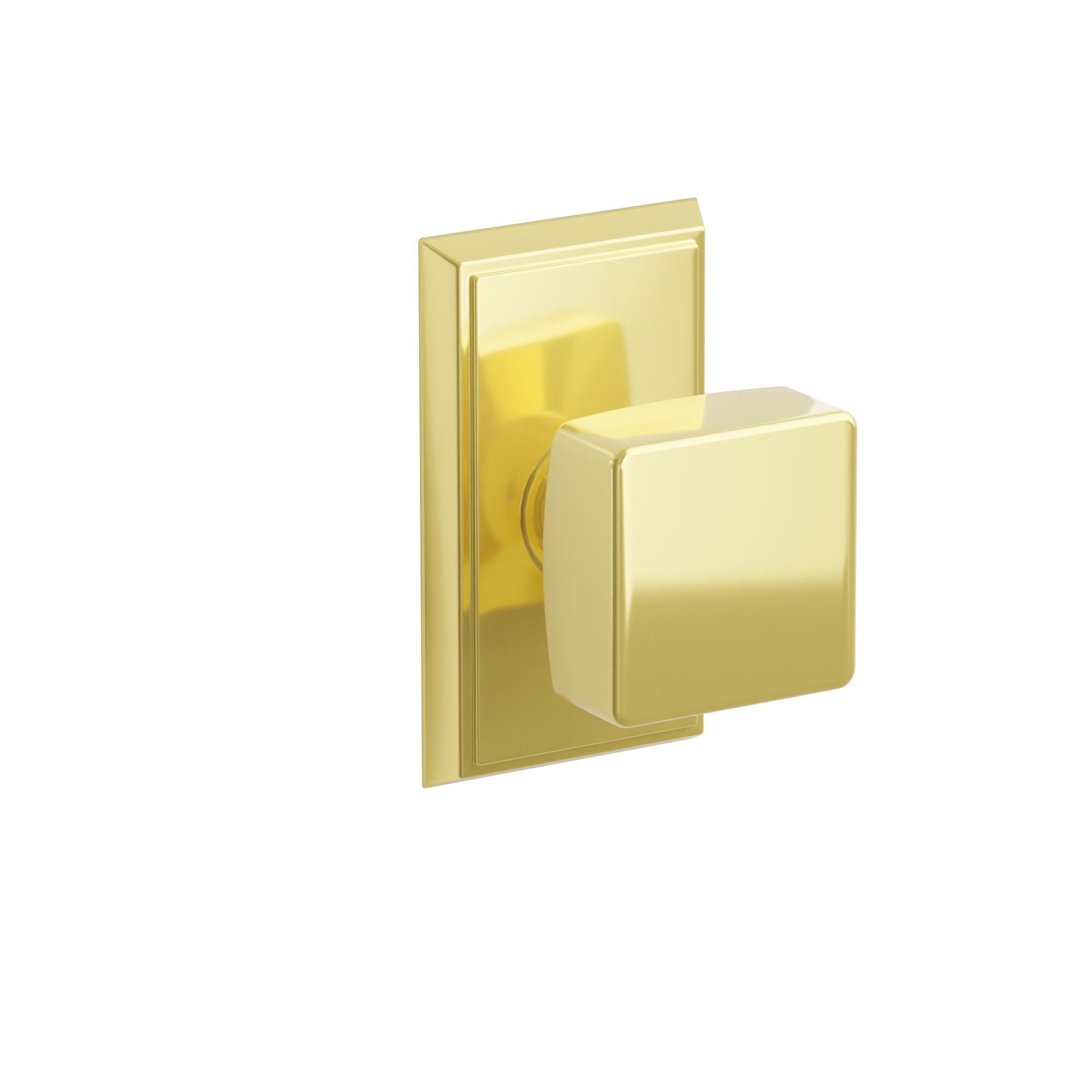 Emtek Concealed Fastener Square Knob Set With Rectangular Rosette
