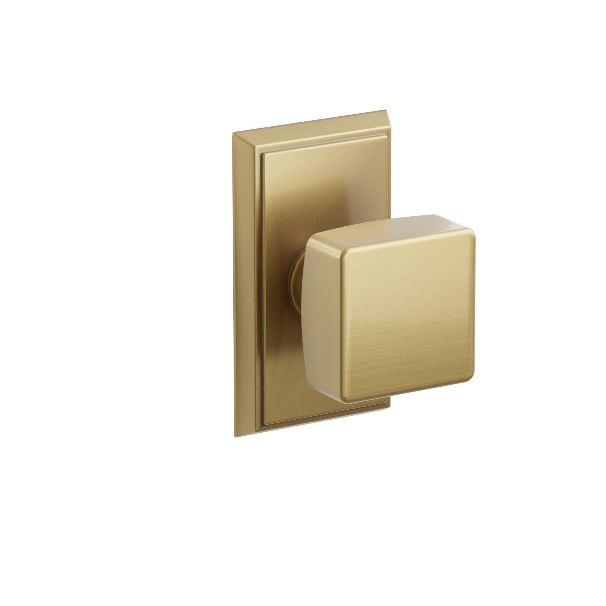 Emtek Concealed Fastener Square Knob Set With Rectangular Rosette