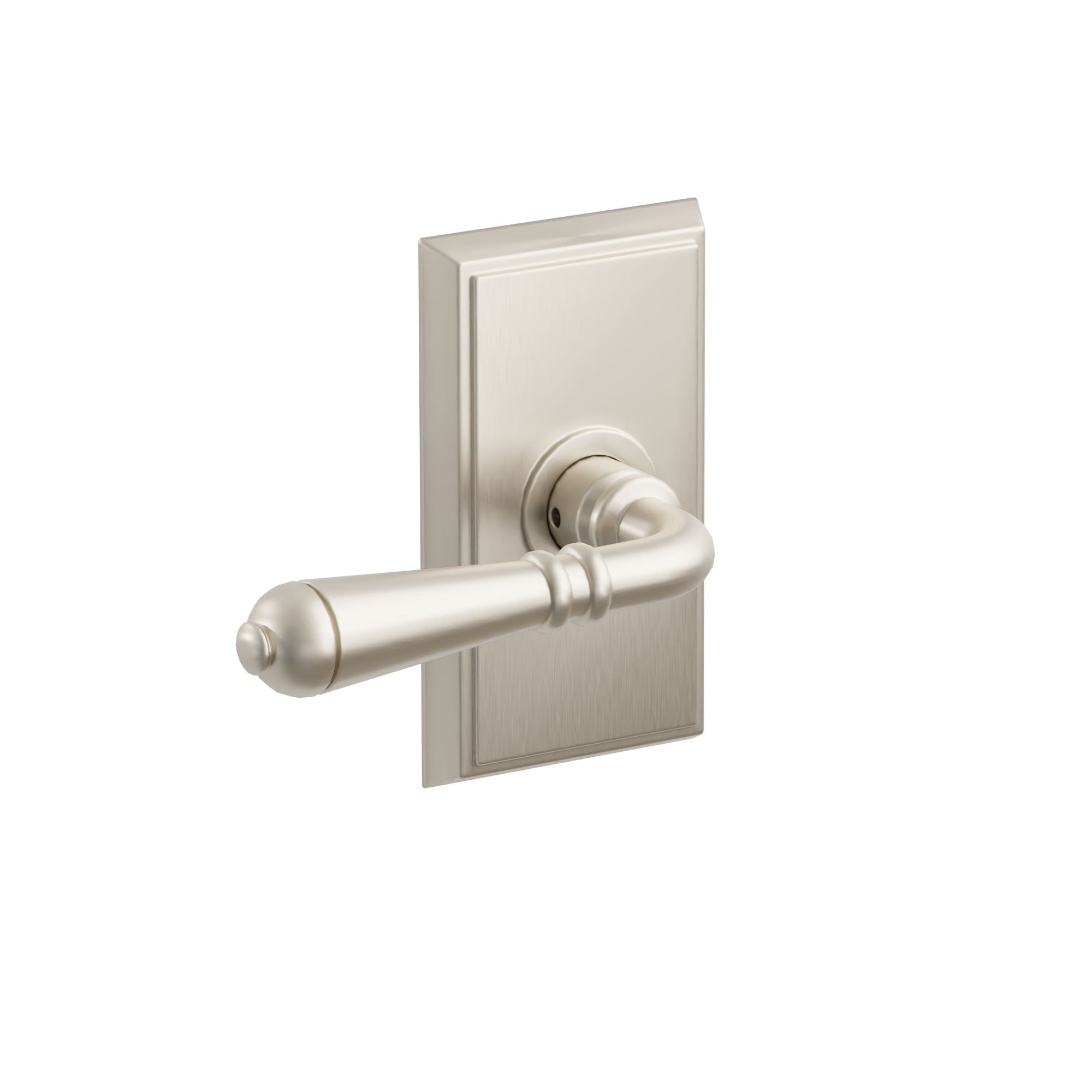 Emtek Stuttgart Lever Set with Rectangular Rosette