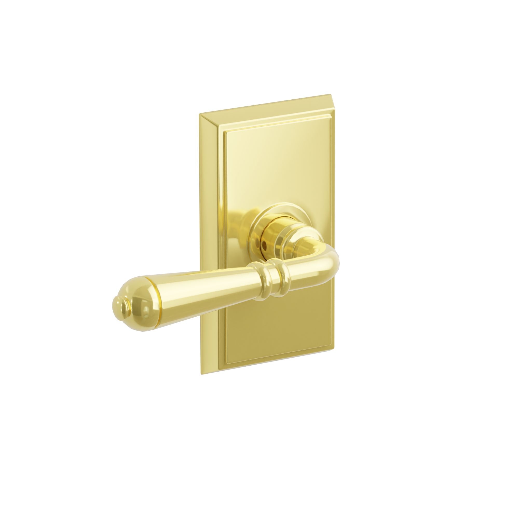 Emtek Concealed Fastener Turino Lever Set with Rectangular Rosette