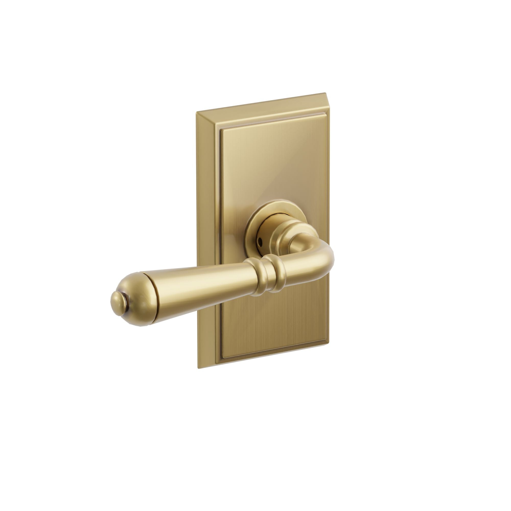 Emtek Concealed Fastener Turino Lever Set with Rectangular Rosette