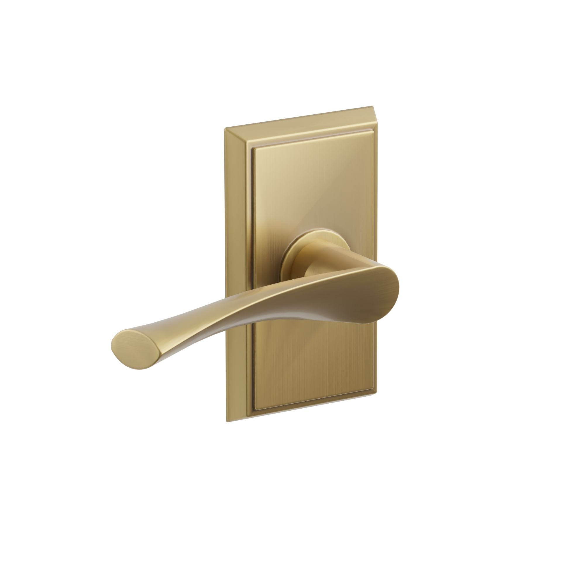 Emtek Concealed Fastener Triton Lever Set With Rectangular Rosette