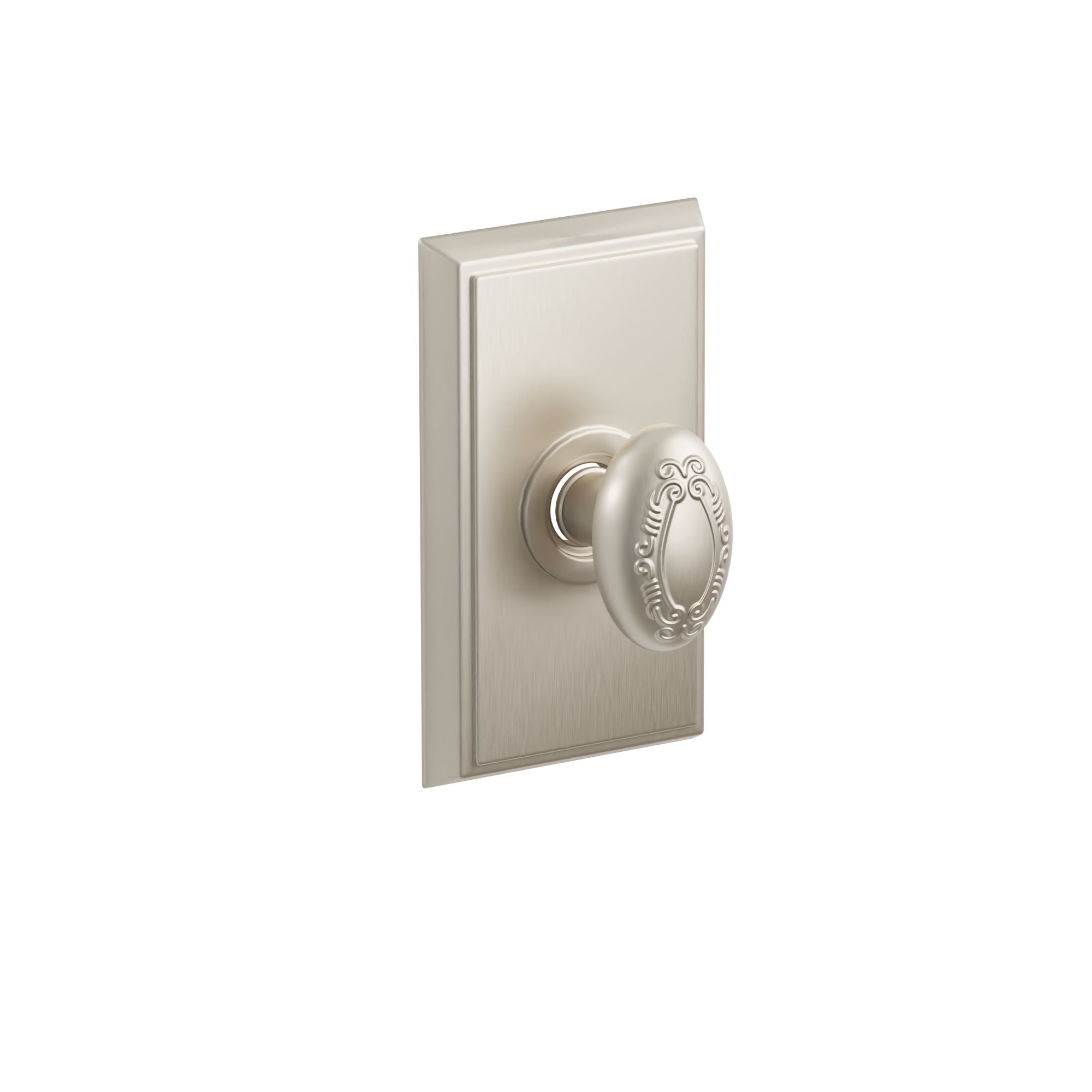 Emtek Concealed Fastener Victoria Knob Set With Rectangular Rosette