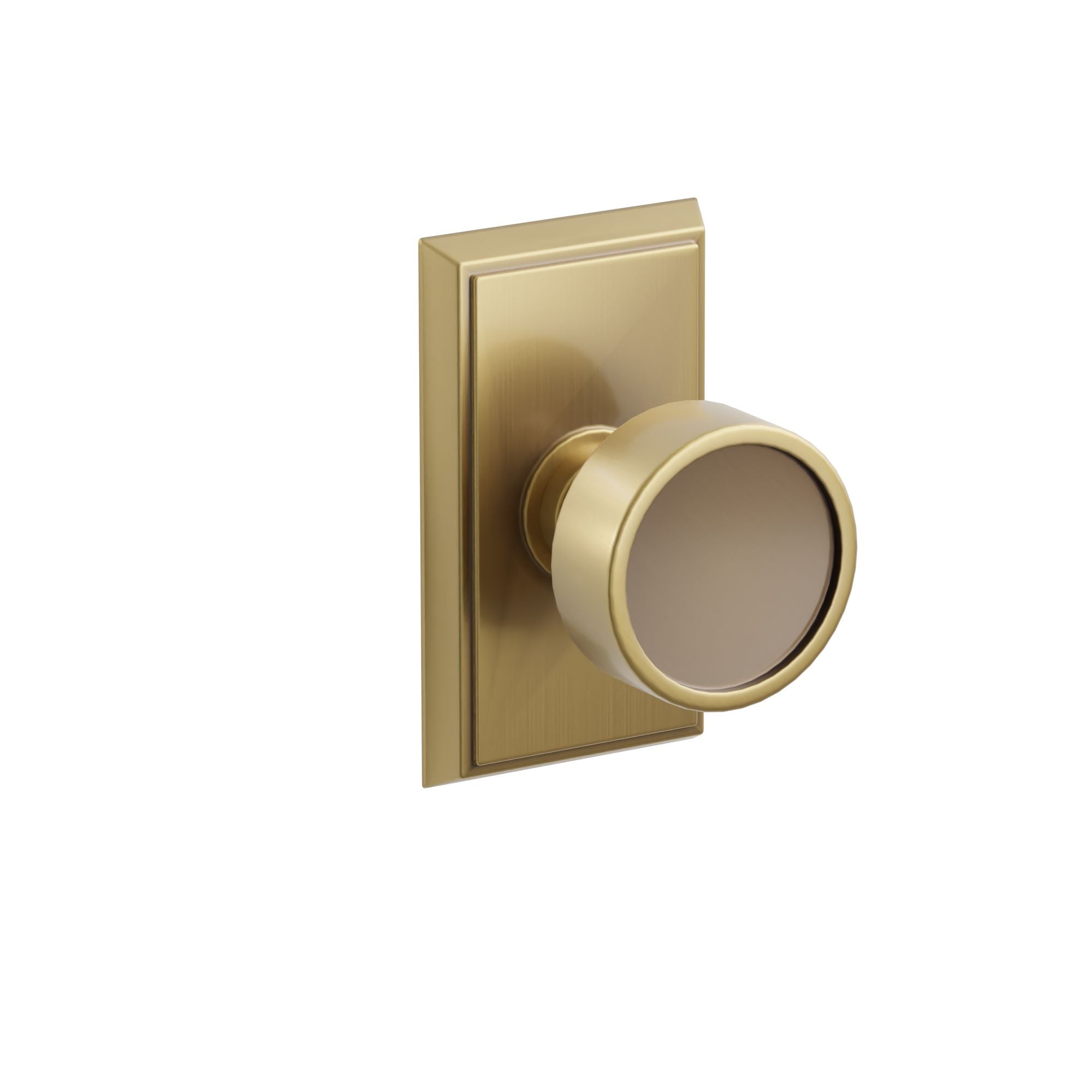 Emtek Concealed Fastener Verve Knob Set With Rectangular Rosette