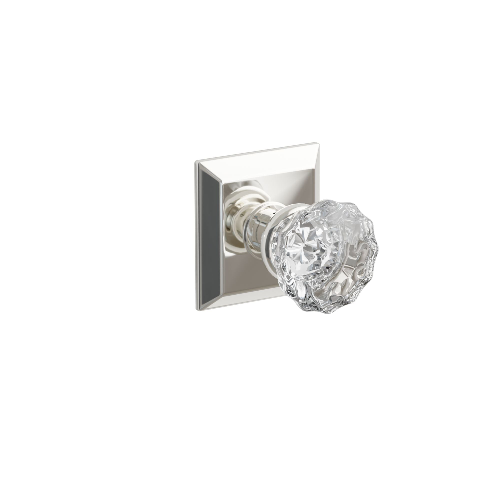 Emtek Concealed Fastener Astoria Glass Knob Set With Quincy Rosette