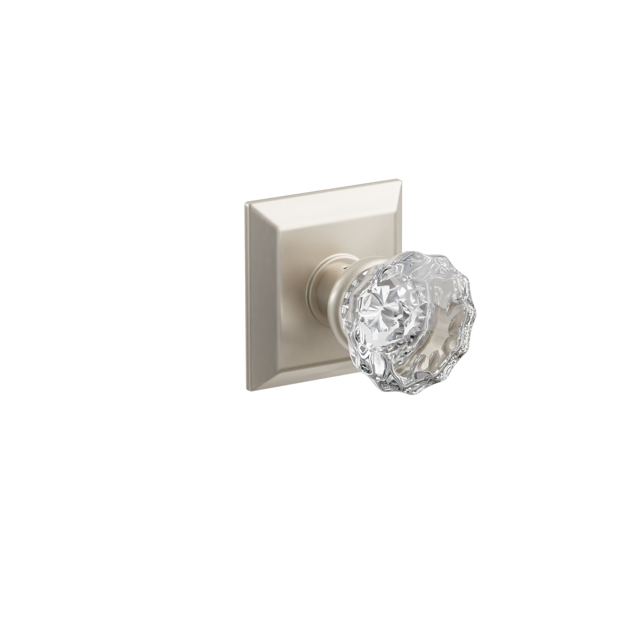Emtek Concealed Fastener Astoria Glass Knob Set With Quincy Rosette