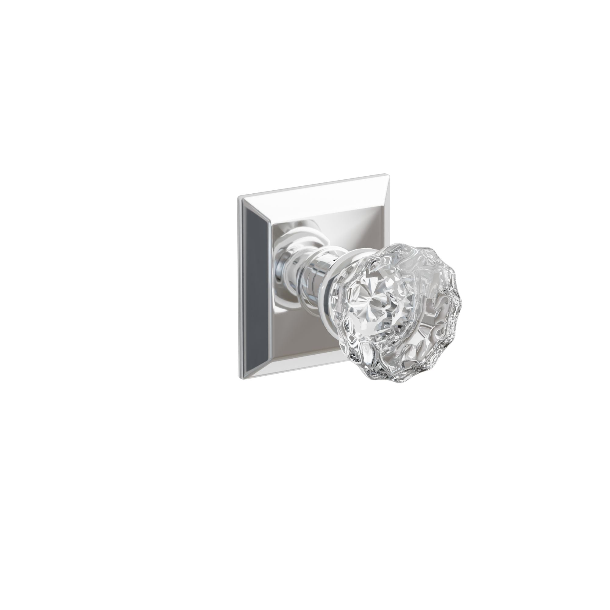 Emtek Concealed Fastener Astoria Glass Knob Set With Quincy Rosette