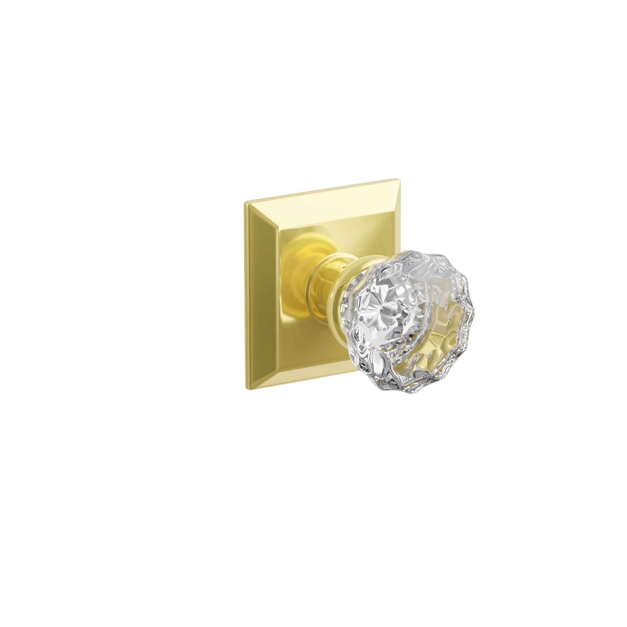 Emtek Concealed Fastener Astoria Glass Knob Set With Quincy Rosette