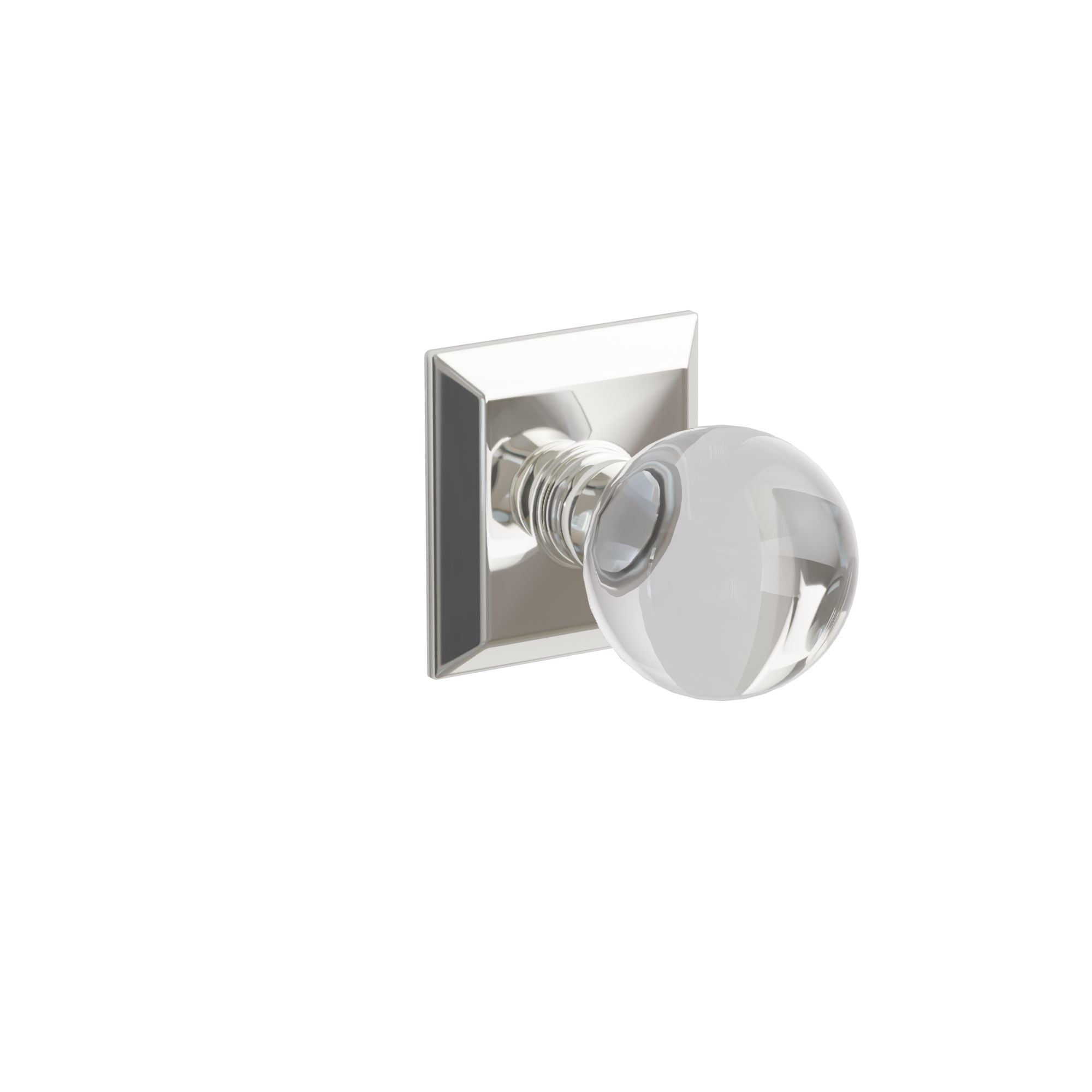 Emtek Concealed Fastener Bristol Glass Knob Set With Quincy Rosette