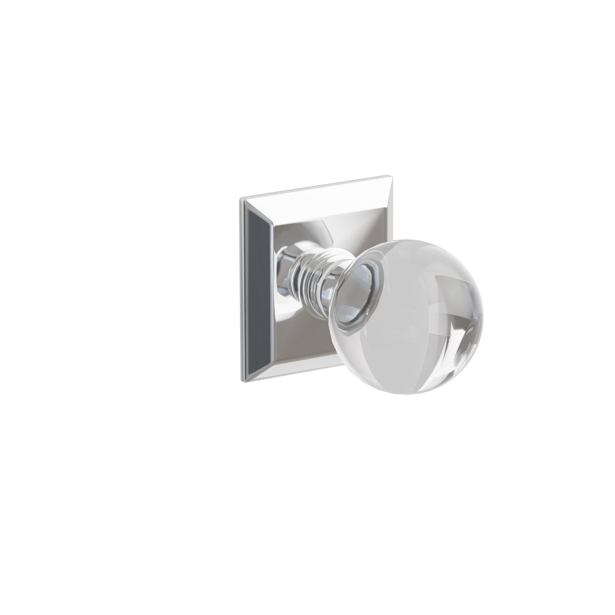Emtek Concealed Fastener Bristol Glass Knob Set With Quincy Rosette