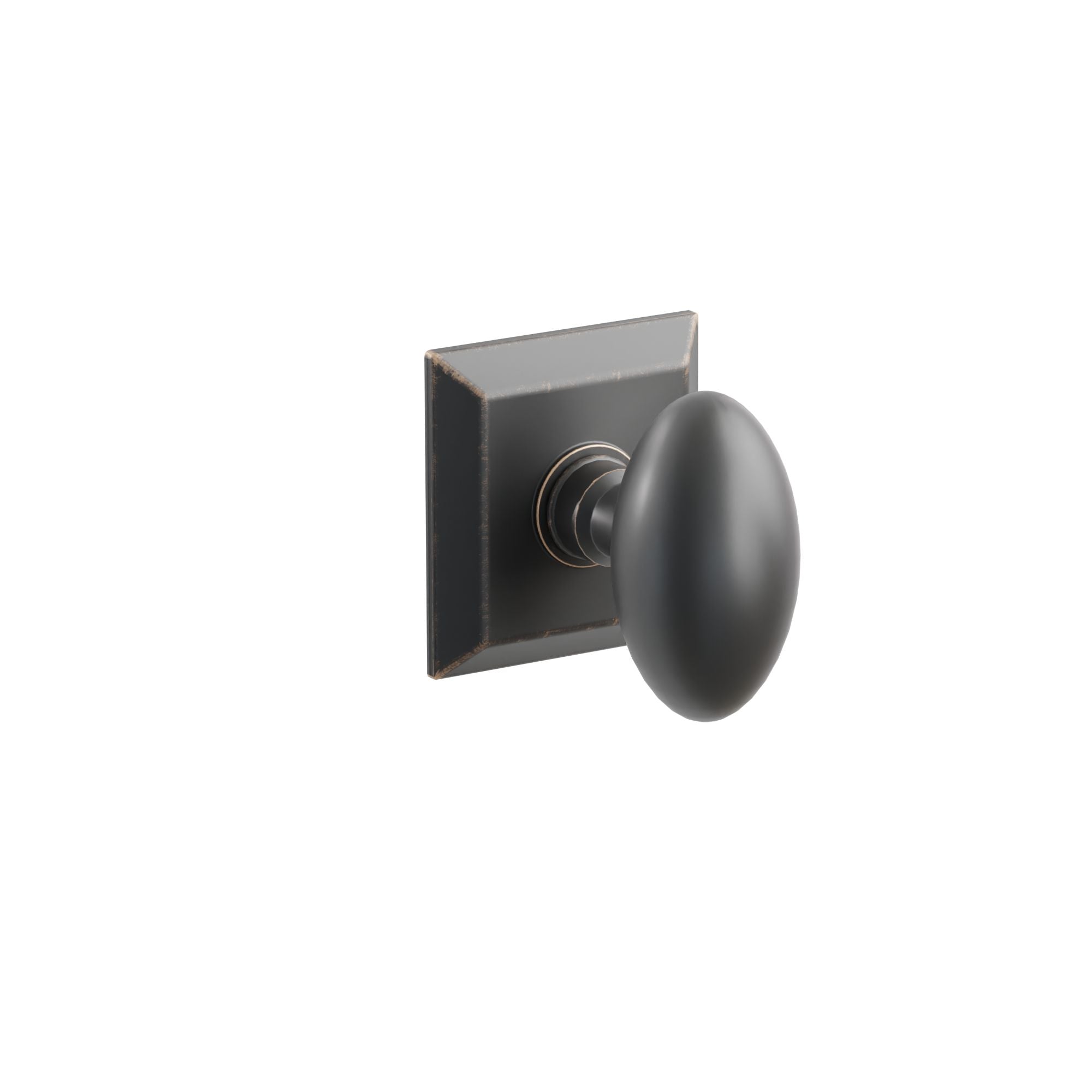 Emtek Concealed Fastener Egg Knob Set With Quincy Rosette