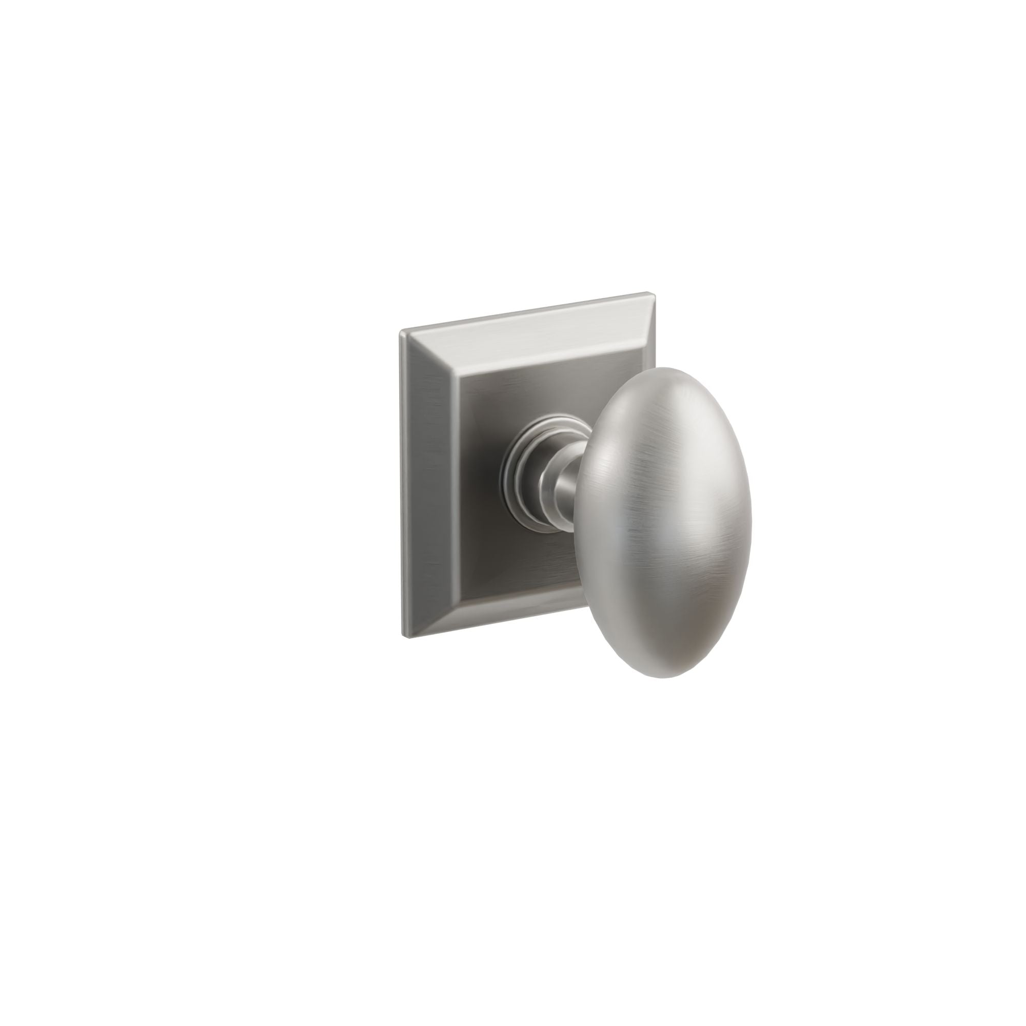 Emtek Concealed Fastener Egg Knob Set With Quincy Rosette