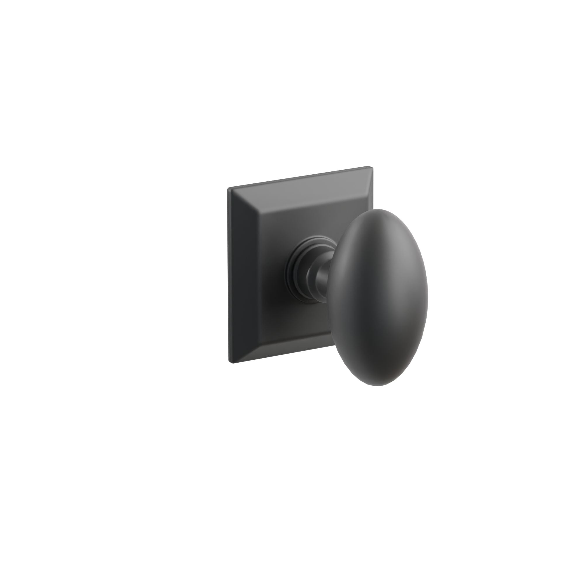 Emtek Concealed Fastener Egg Knob Set With Quincy Rosette
