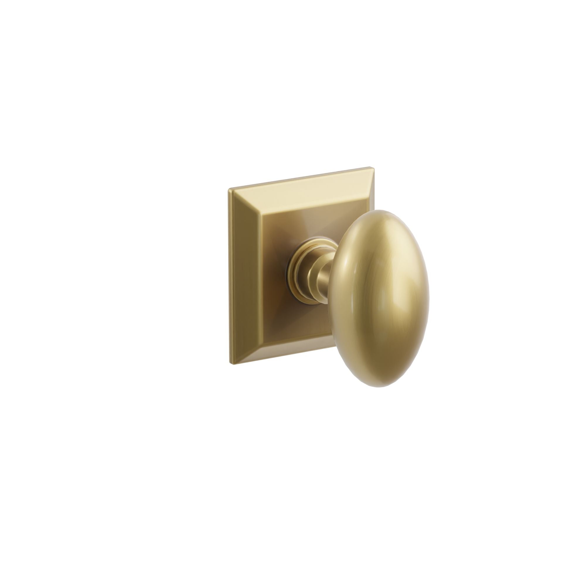 Emtek Concealed Fastener Egg Knob Set With Quincy Rosette